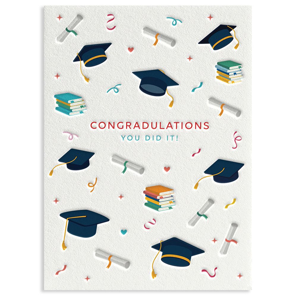 Graduation Icons Greeting Card