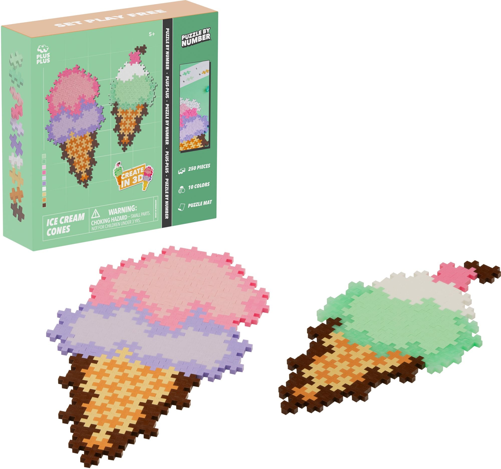 Ice Cream Cones 250 pc Puzzle by Number