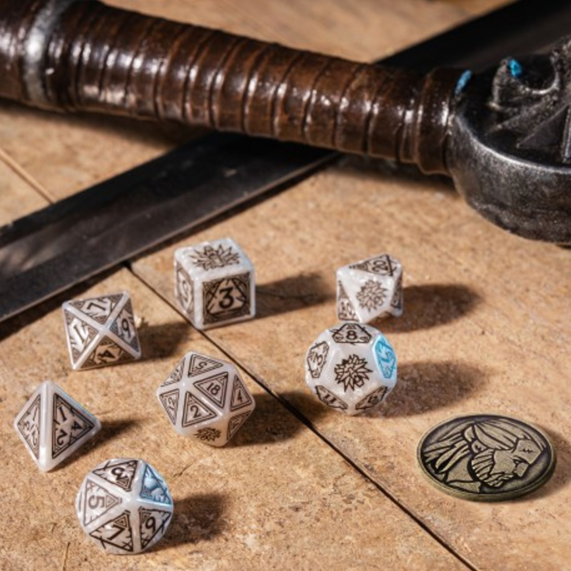 Witcher Dice Geralt The White Wolf by Q-Workshop