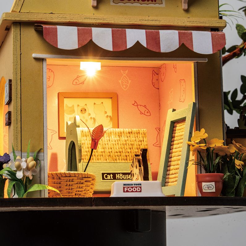 DIY Miniature House Cat House