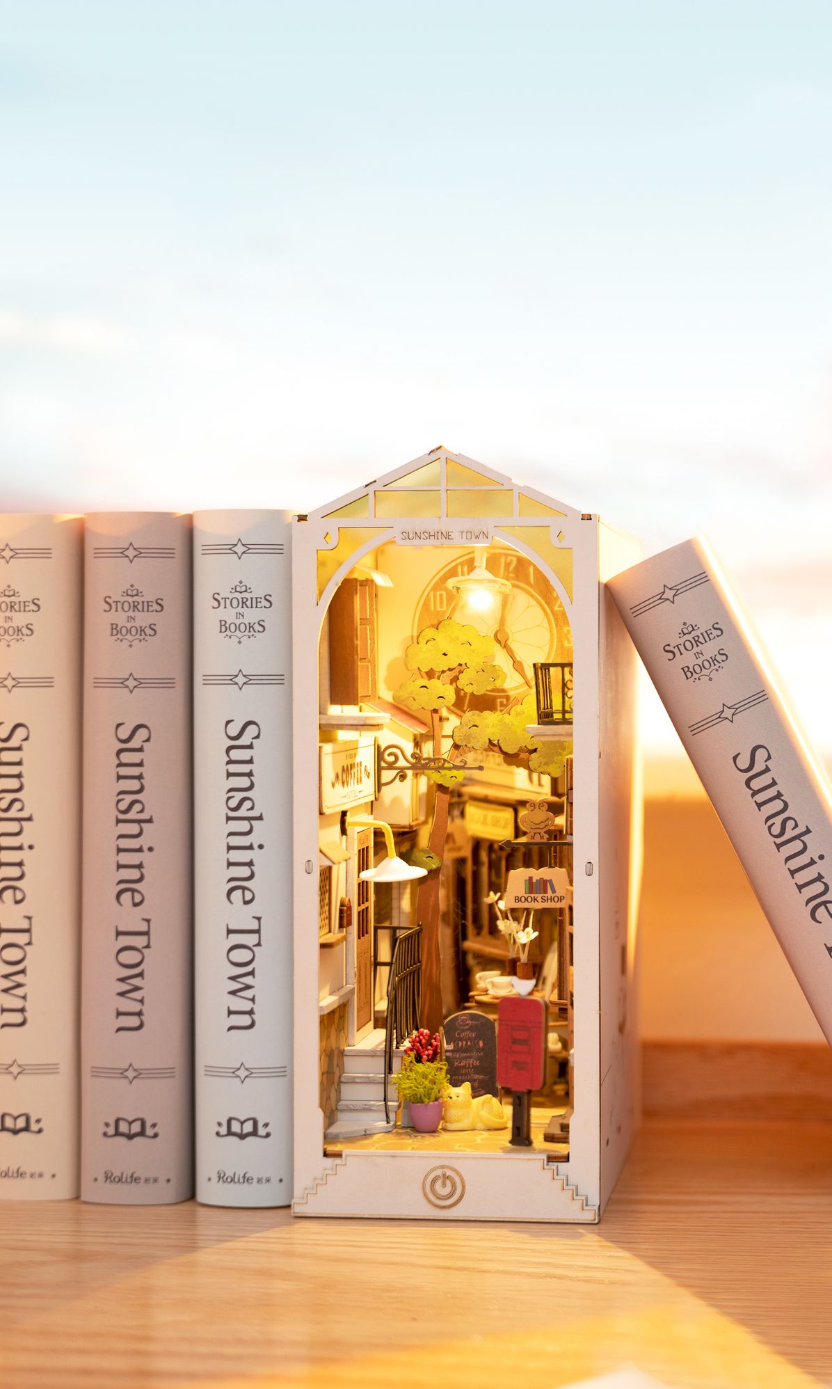 DIY Book Nook Sunshine Town