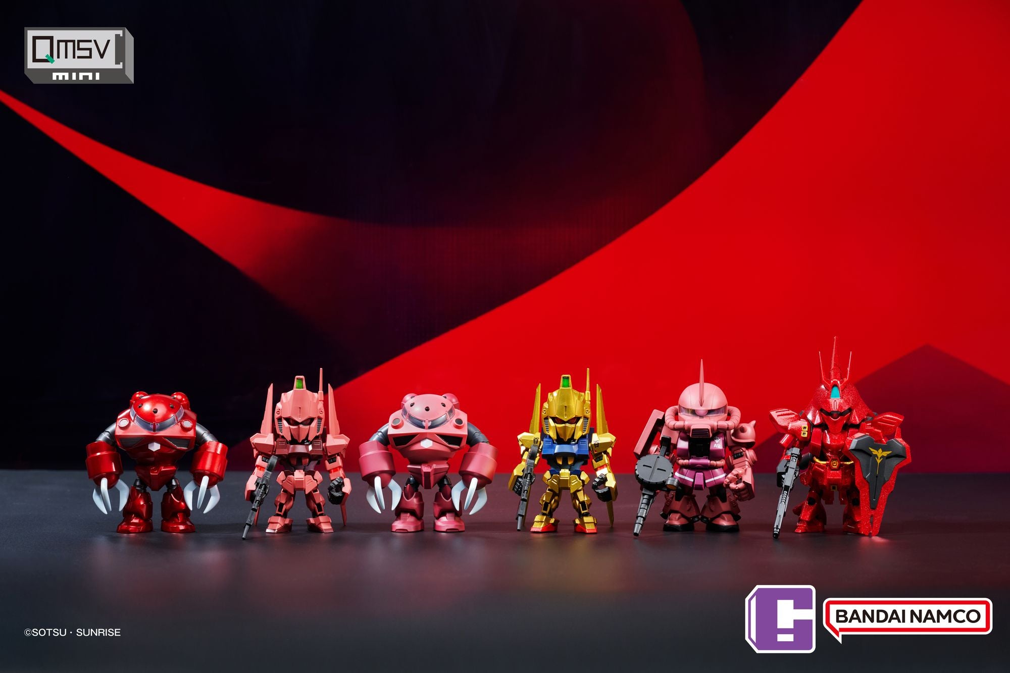 QMSV mini Char's Custom "Mobile Suit Gundam", BNESH Q MSV