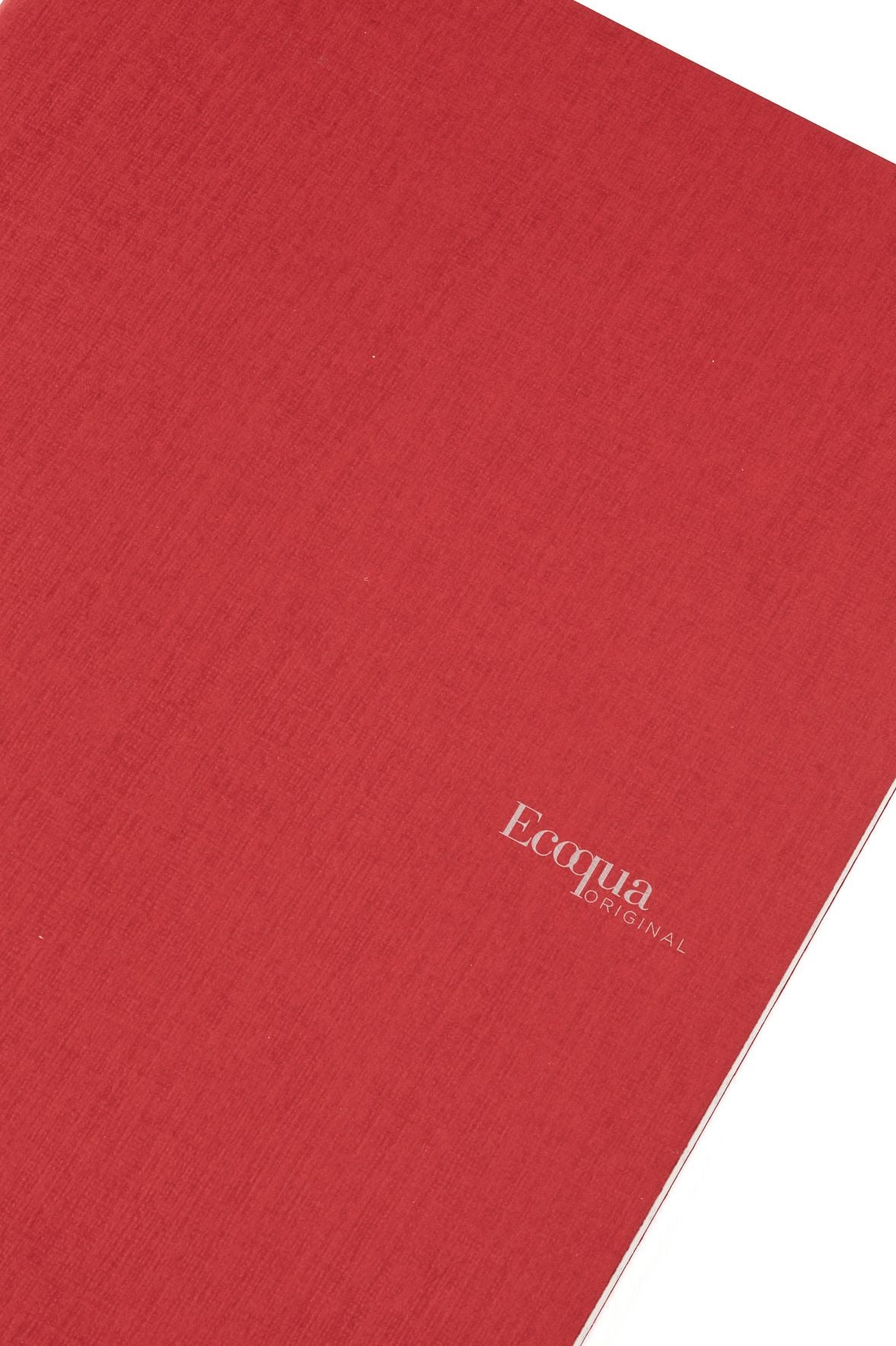 Ecoqua Original Notebook, A4, Staple-Bound, Graph, Cherry
