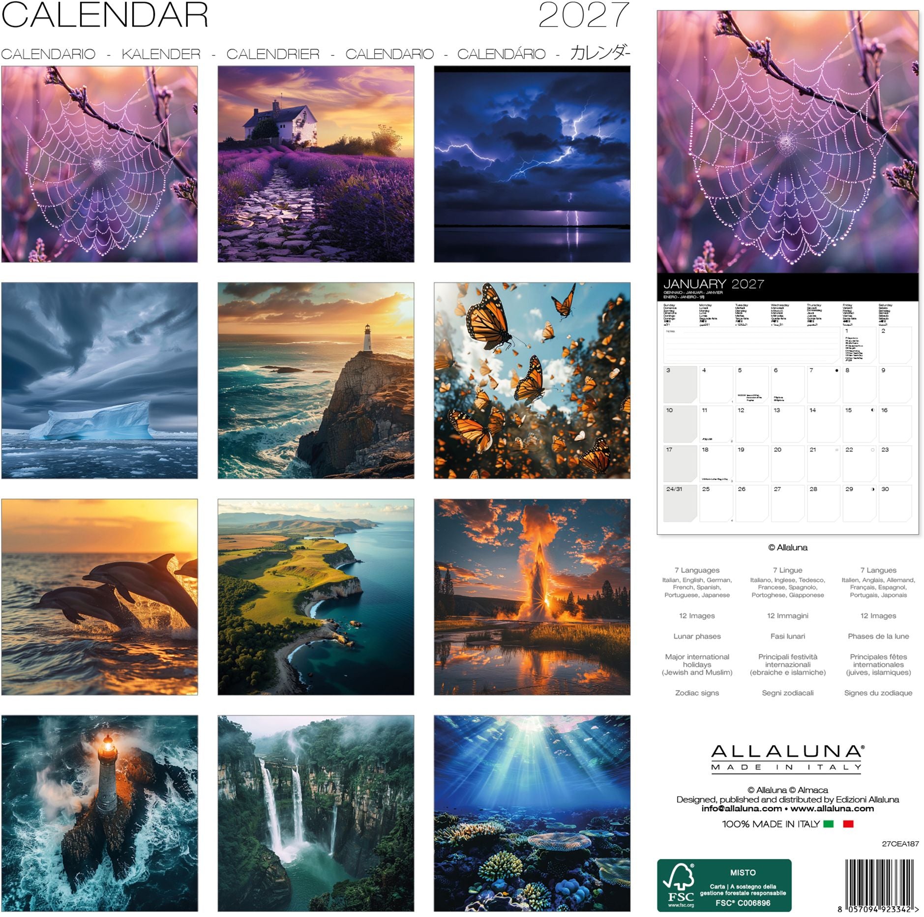 2027 Spectacular Nature Wall Calendar