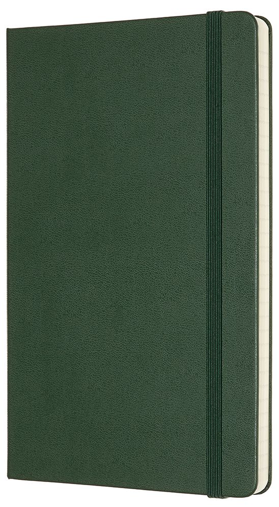 Moleskine Notebook, Large, Ruled, Myrtle Green, Hard (5 x 8.25)