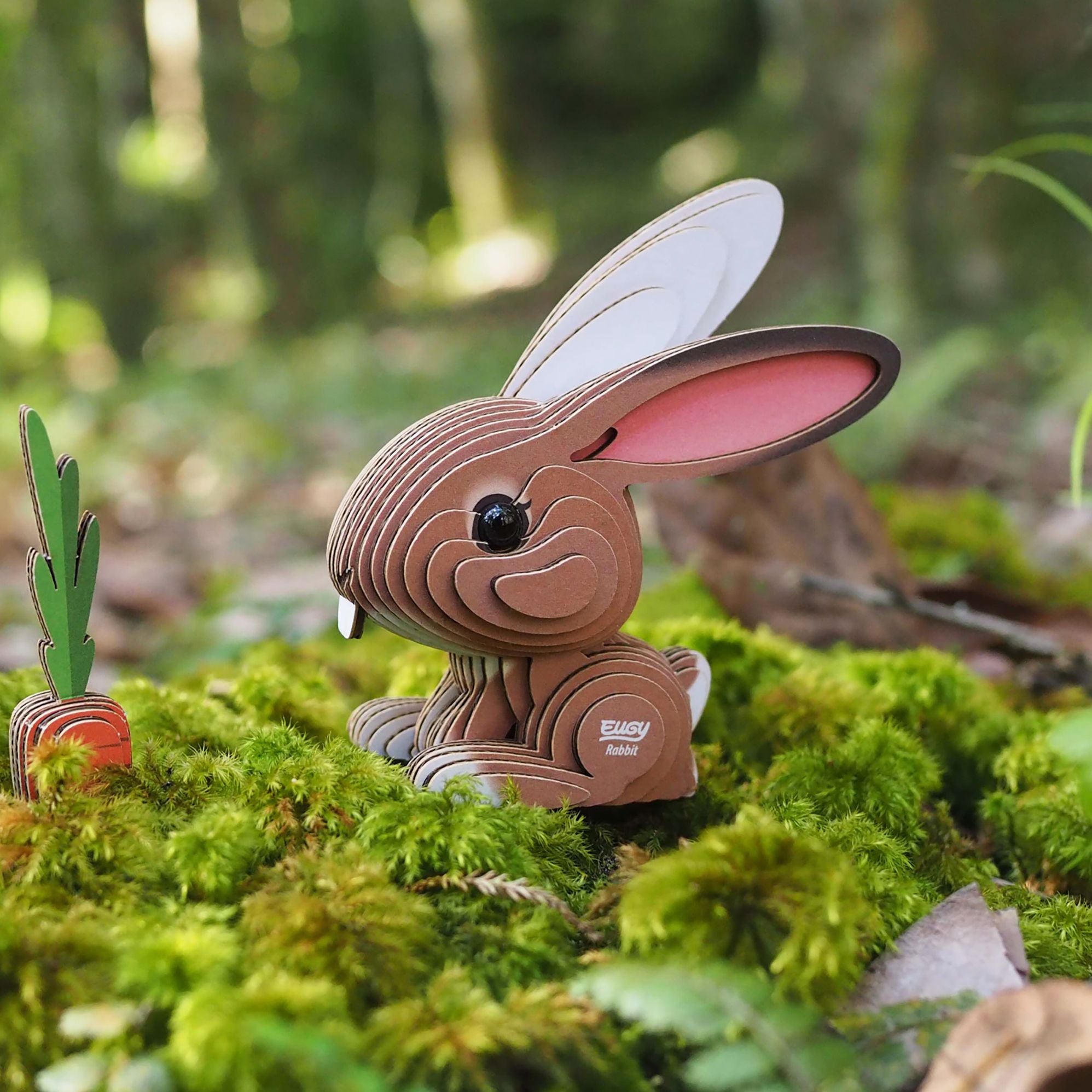 EUGY Rabbit 3D Cardboard Model Kit
