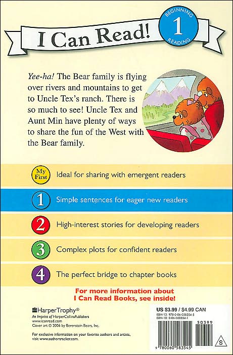 The Berenstain Bears Out West (I Can Read Book 1 Series)