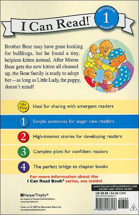 The Berenstain Bears' New Kitten (I Can Read Book 1 Series)