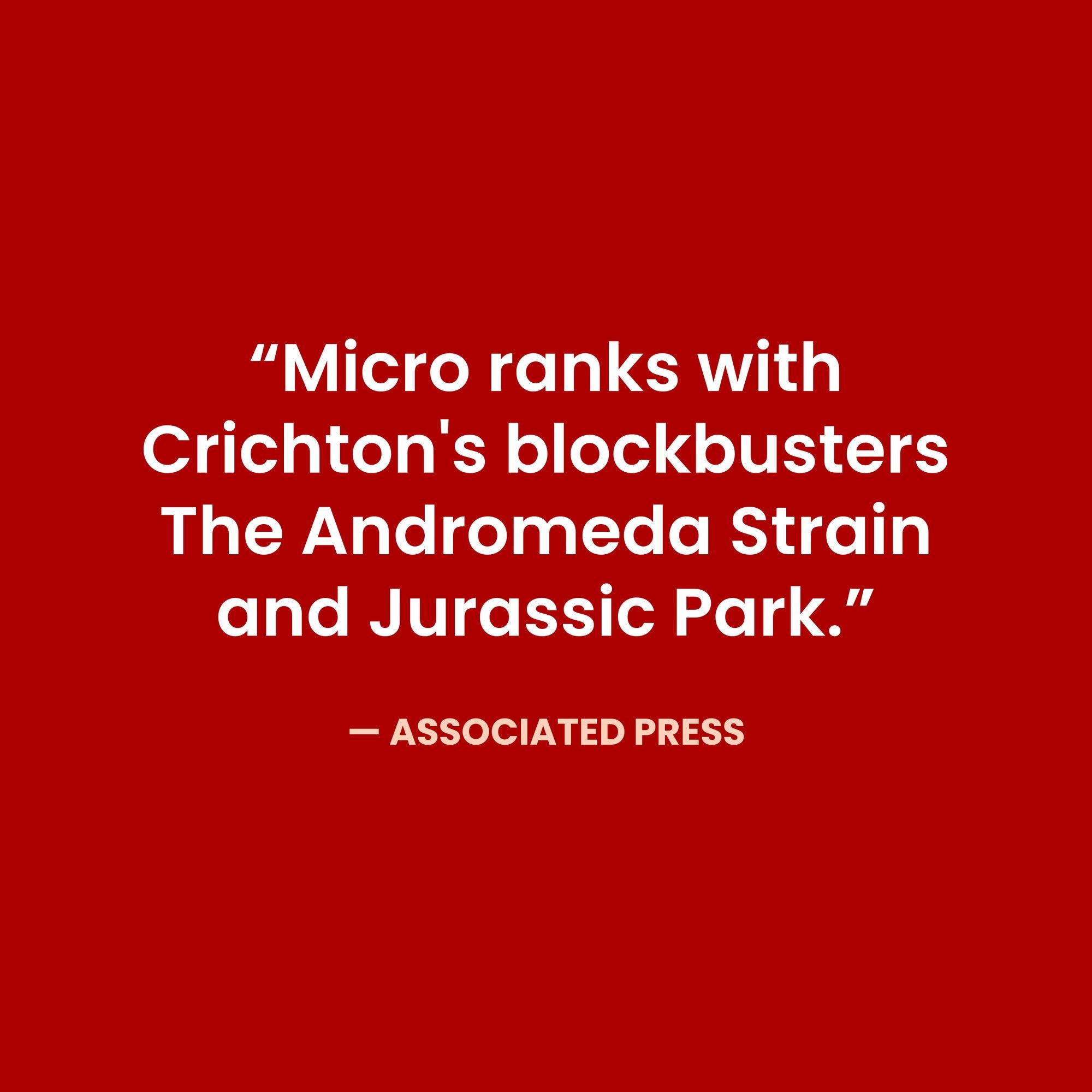 Micro: A Novel