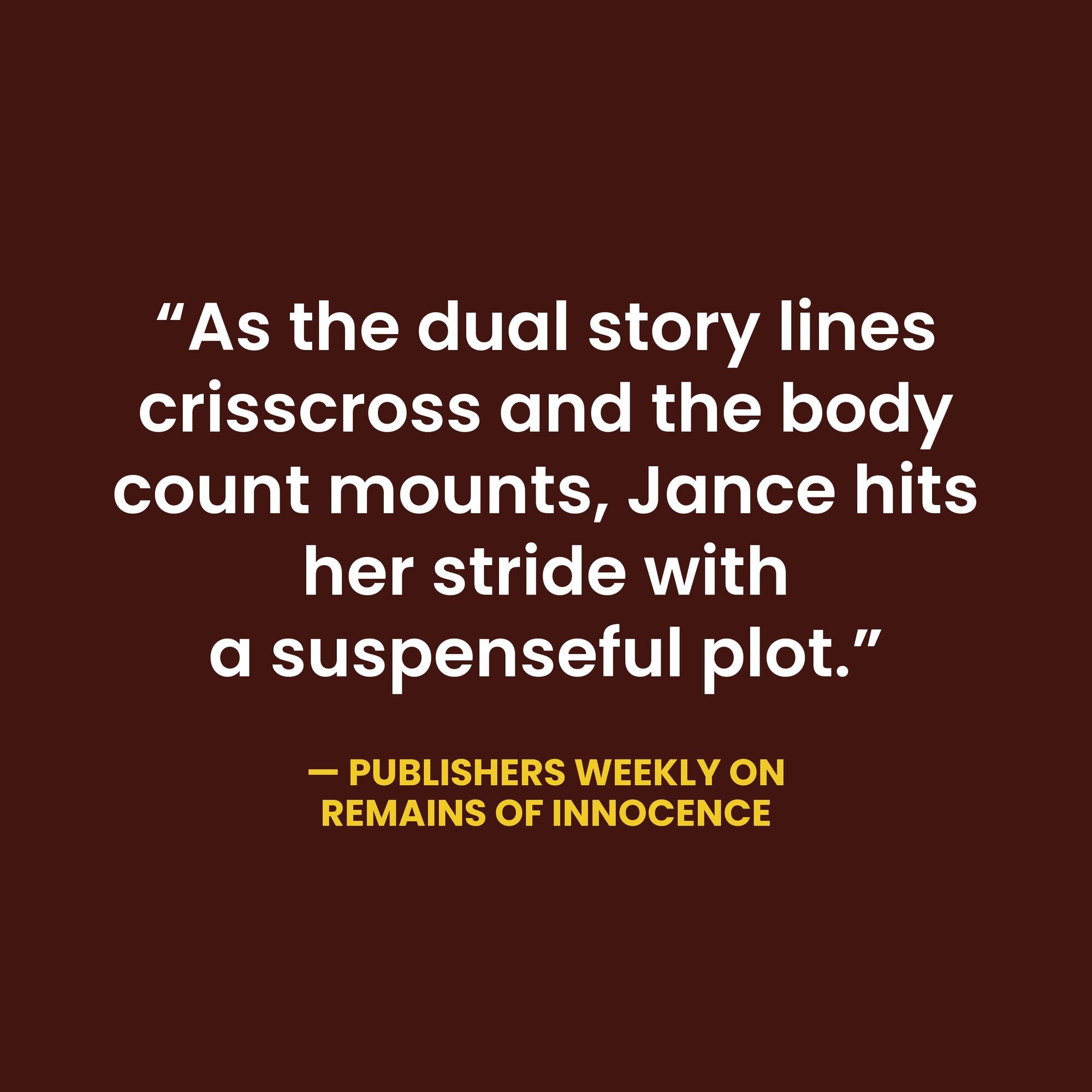 Remains of Innocence (Joanna Brady Series #16)