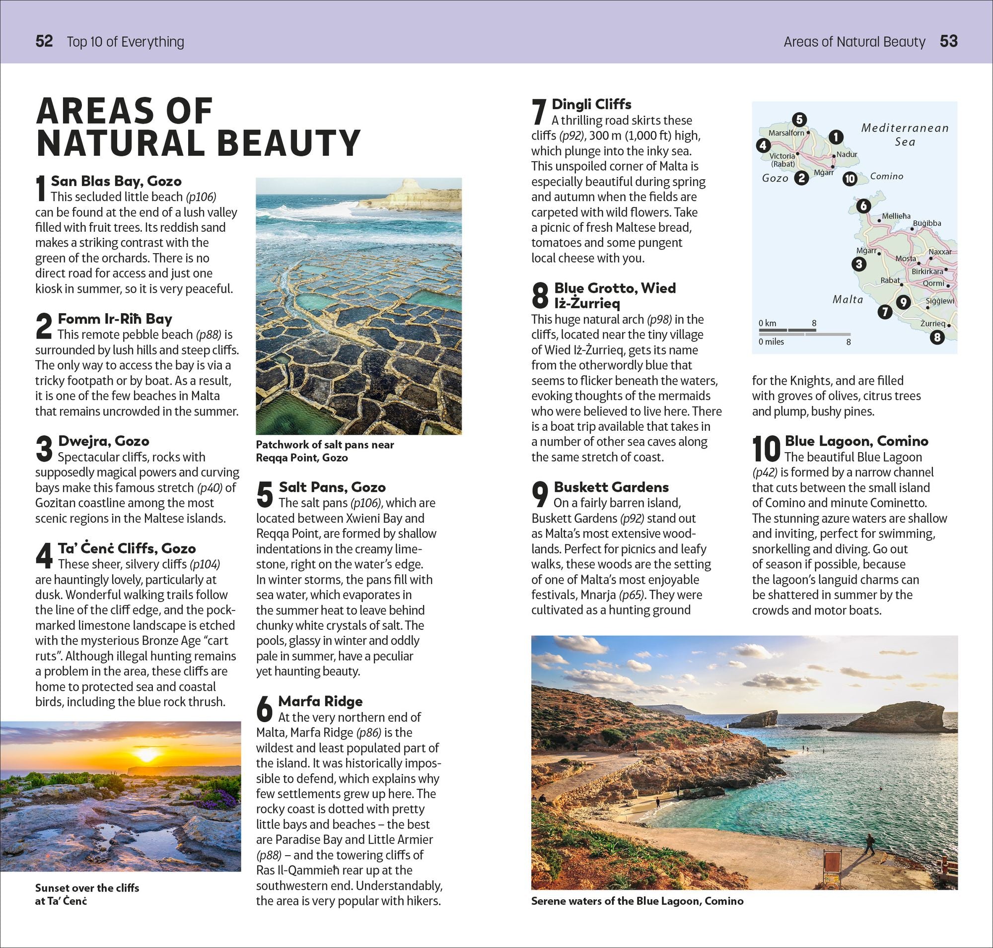 DK Top 10 Malta and Gozo: Top 10 lists for your perfect trip, plus an all-weather folded map
