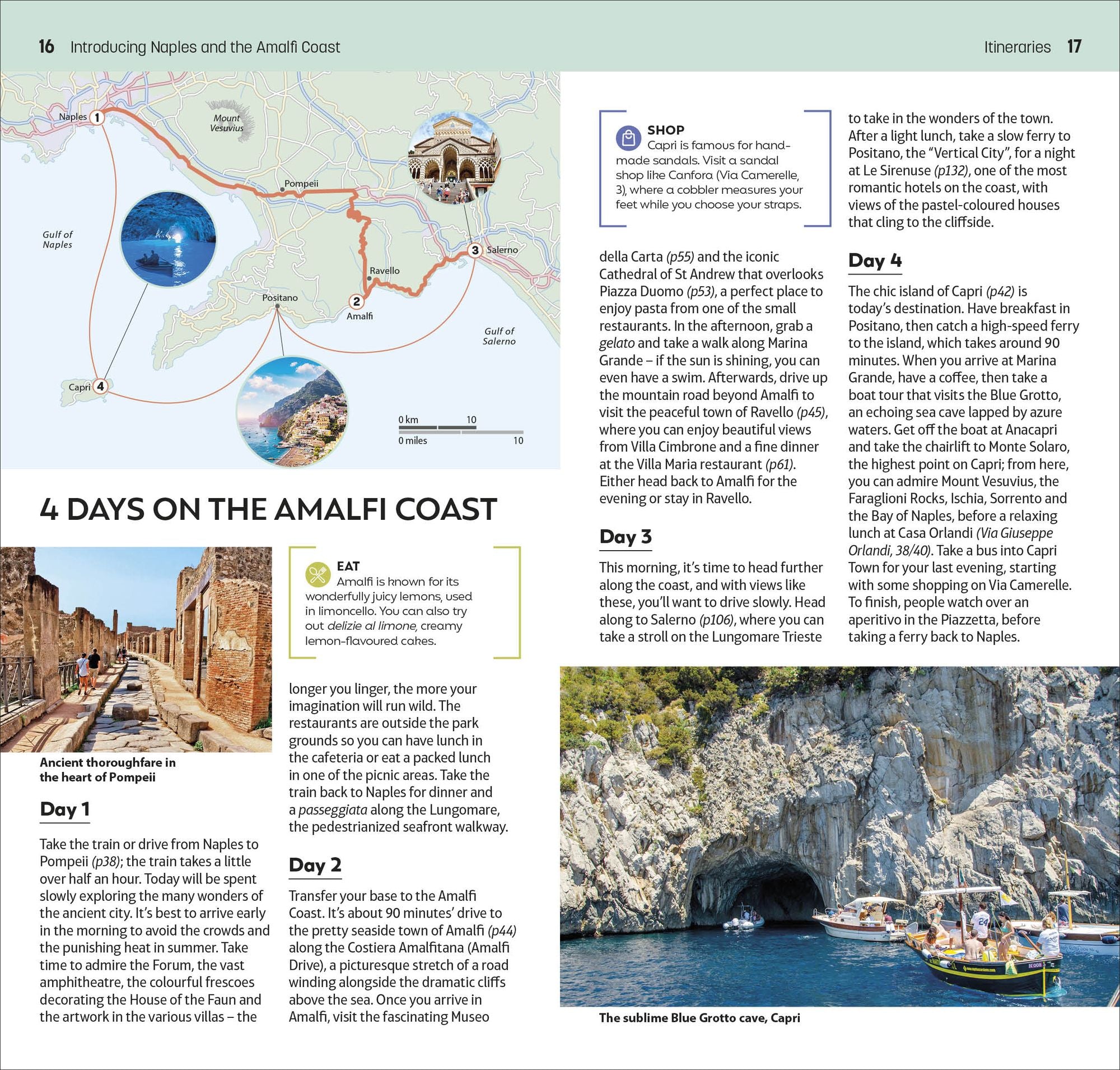 DK Top 10 Naples and the Amalfi Coast: Top 10 lists for your perfect trip, plus an all-weather folded map