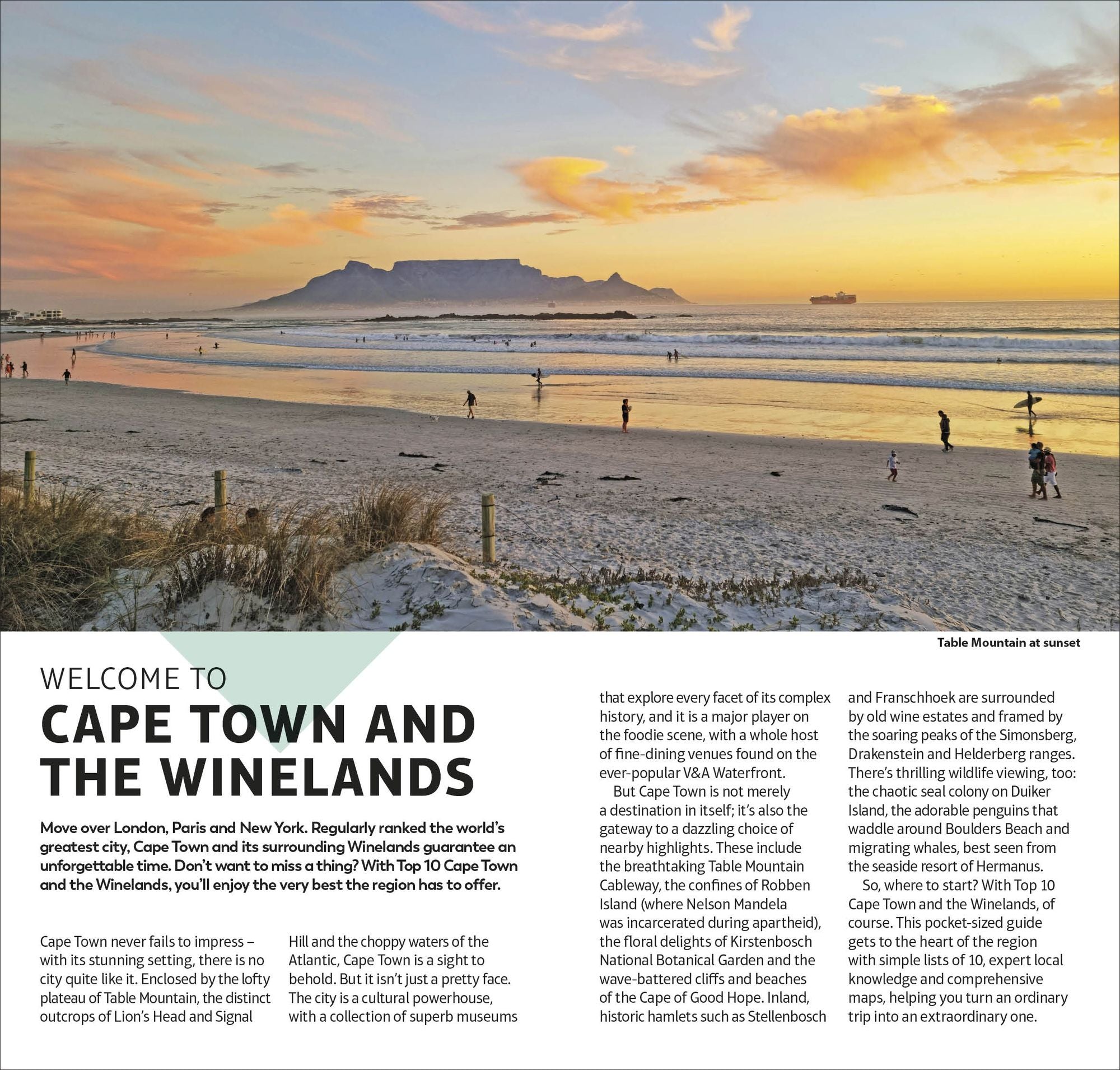 DK Top 10 Cape Town and the Winelands: Top 10 lists for your perfect trip, plus an all-weather folded map