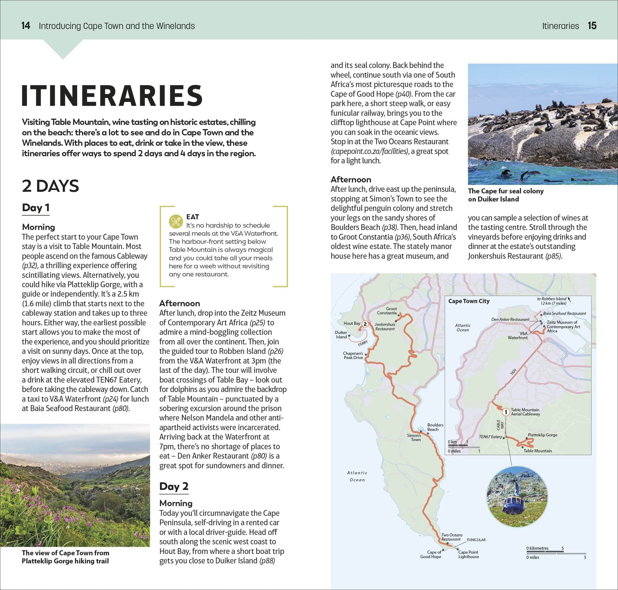 DK Top 10 Cape Town and the Winelands: Top 10 lists for your perfect trip, plus an all-weather folded map