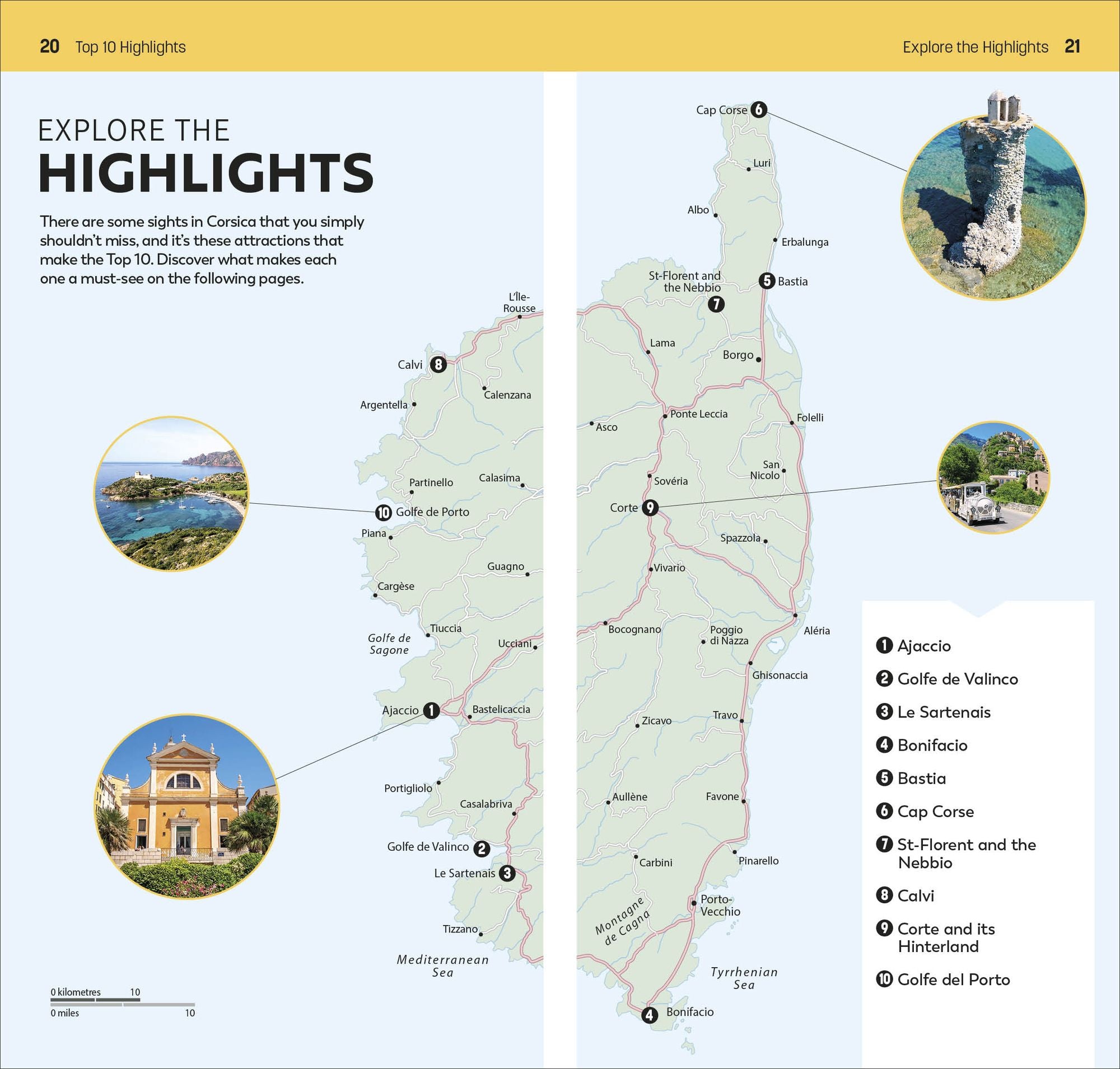 DK Top 10 Corsica: Top 10 lists for your perfect trip, plus an all-weather folded map