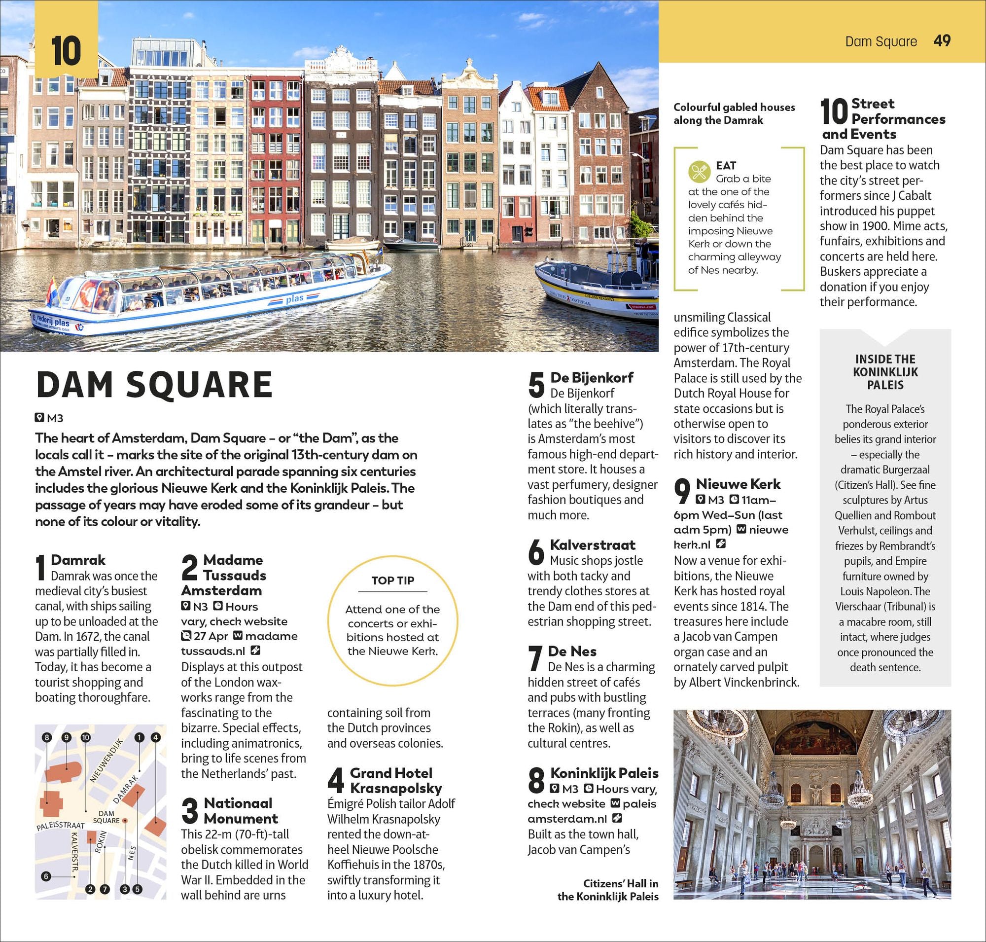 DK Top 10 Amsterdam: Top 10 lists for your perfect trip, plus an all-weather folded map