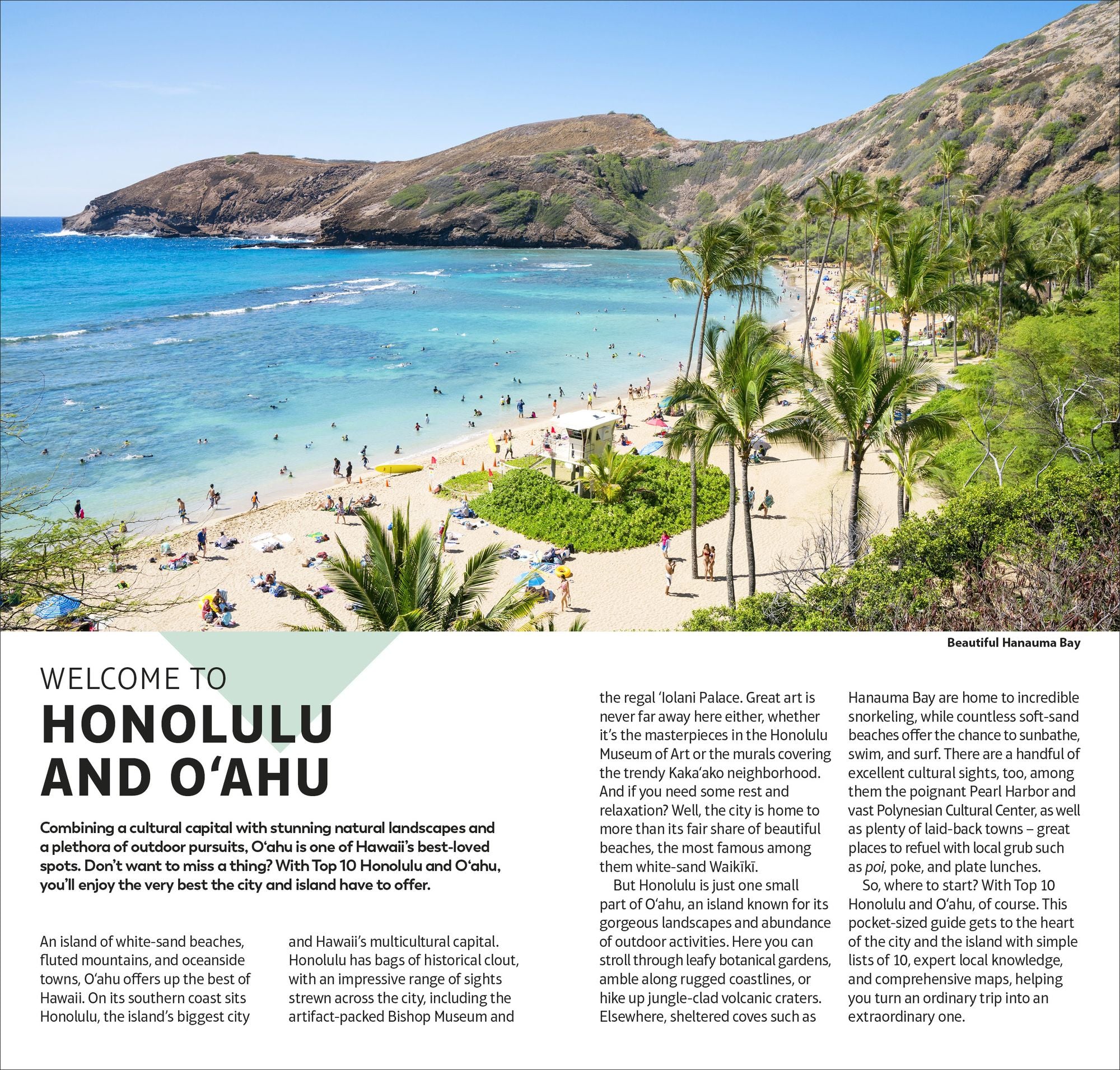 DK Top 10 Honolulu and O'ahu: Top 10 lists for your perfect trip, plus an all-weather folded map