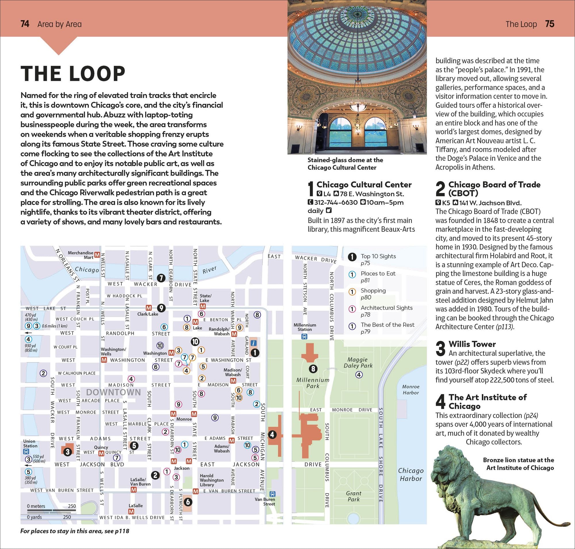 DK Top 10 Chicago: Top 10 lists for your perfect trip, plus an all-weather folded map