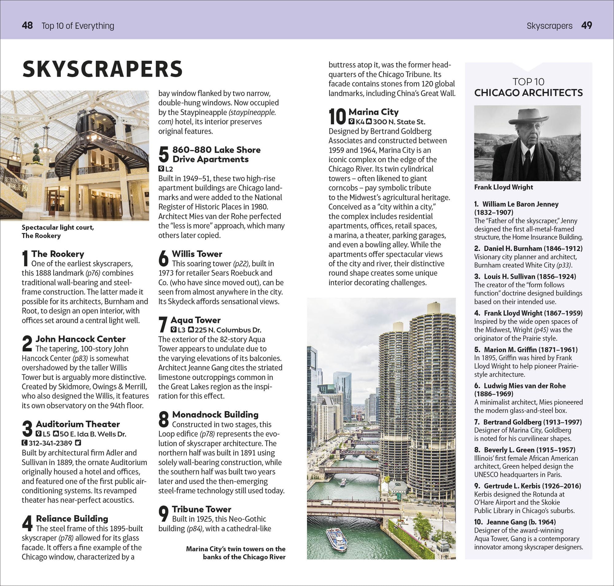 DK Top 10 Chicago: Top 10 lists for your perfect trip, plus an all-weather folded map