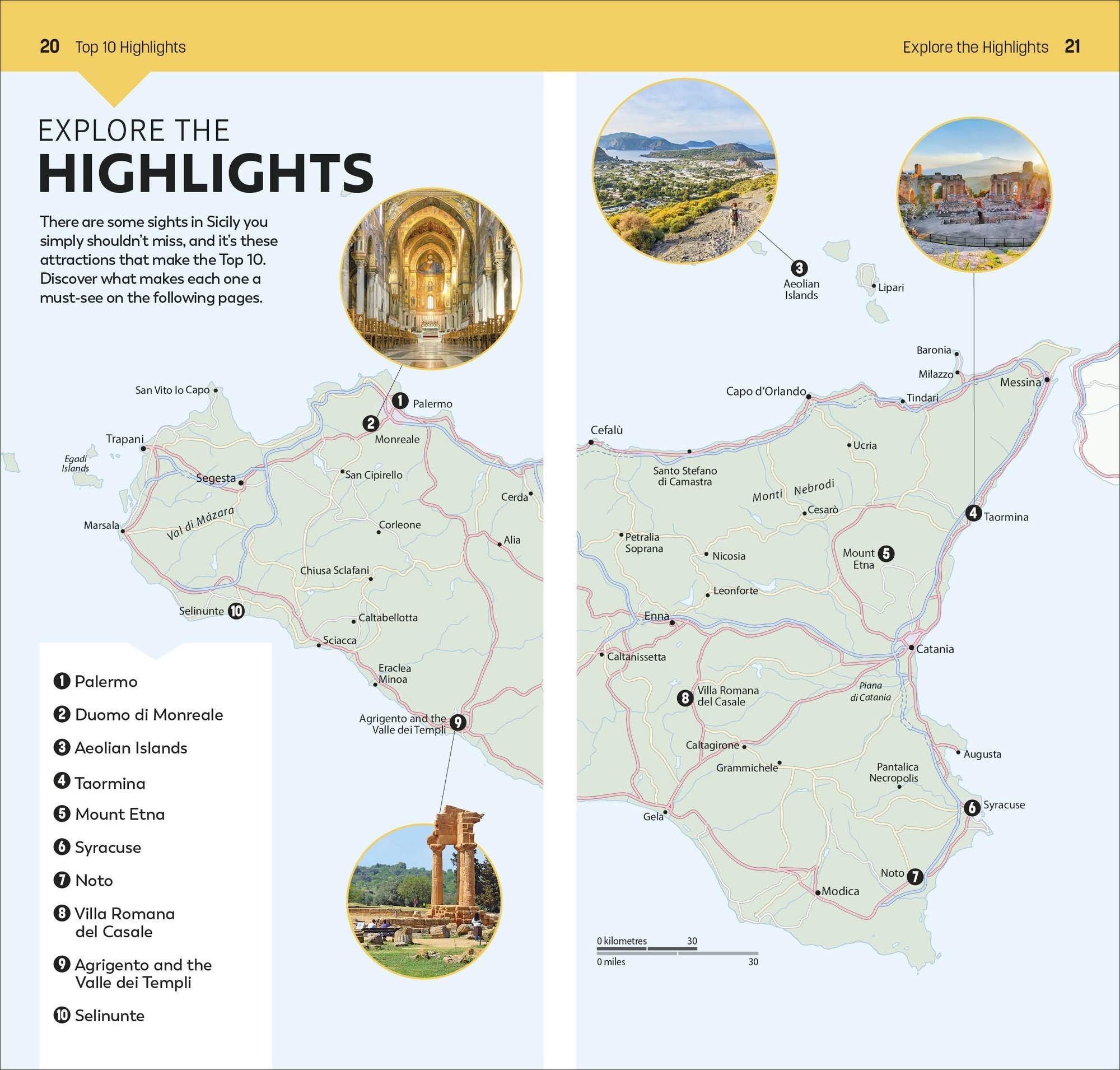 DK Top 10 Sicily: Top 10 lists for your perfect trip, plus an all-weather folded map