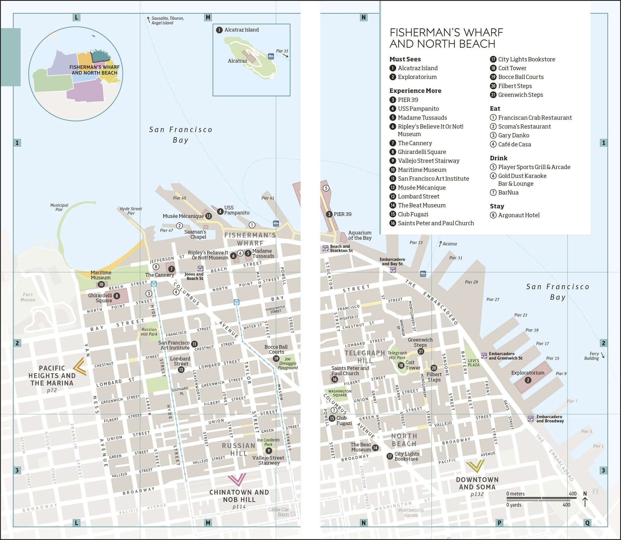 DK San Francisco and the Bay Area: Must-See Sights. Culture & History. Detailed Maps & Tours. Area-by-Area Guide.
