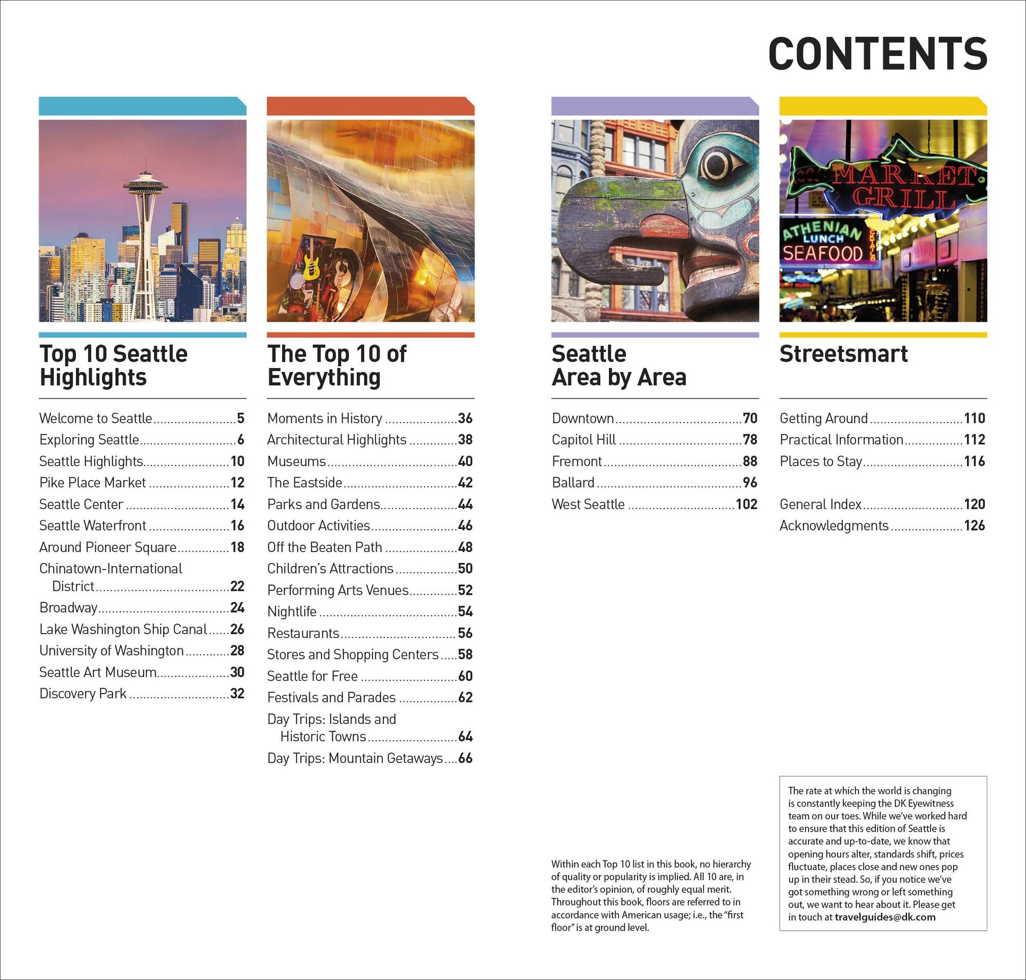 DK Top 10 Seattle: Top 10 lists for your perfect trip, plus an all-weather folded map