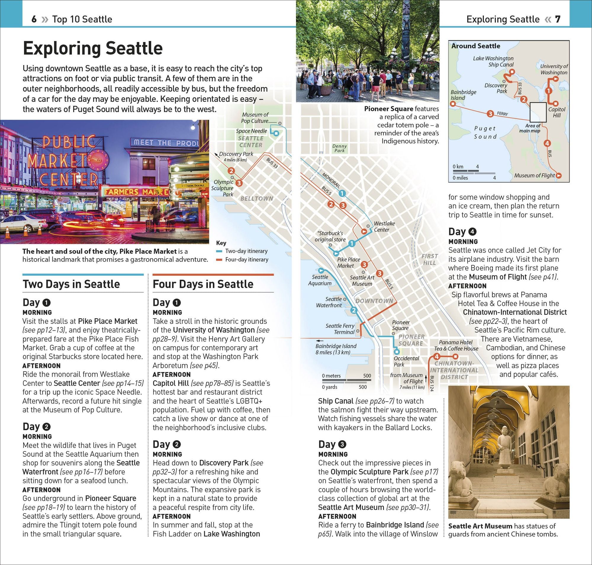 DK Top 10 Seattle: Top 10 lists for your perfect trip, plus an all-weather folded map