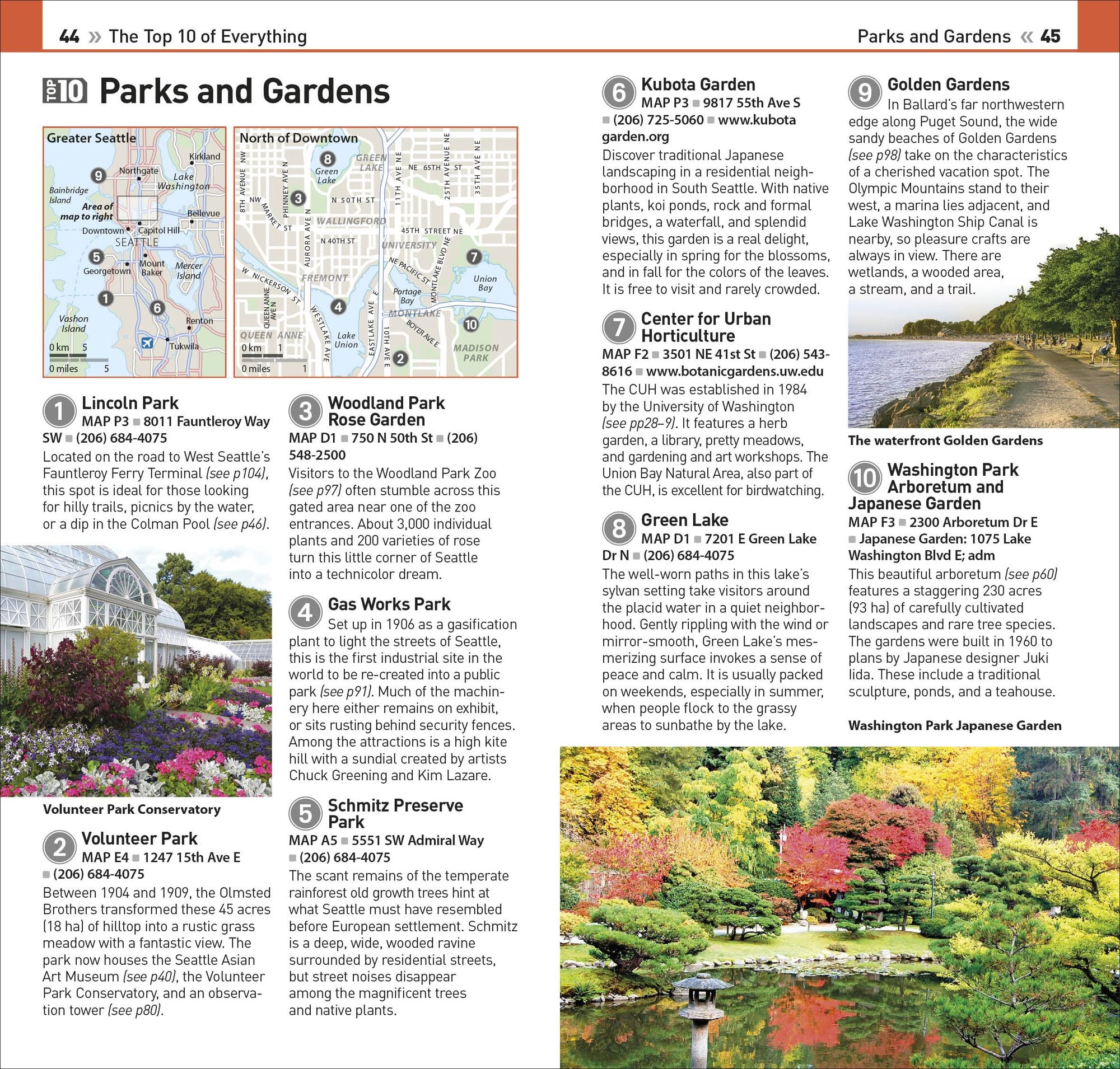 DK Top 10 Seattle: Top 10 lists for your perfect trip, plus an all-weather folded map