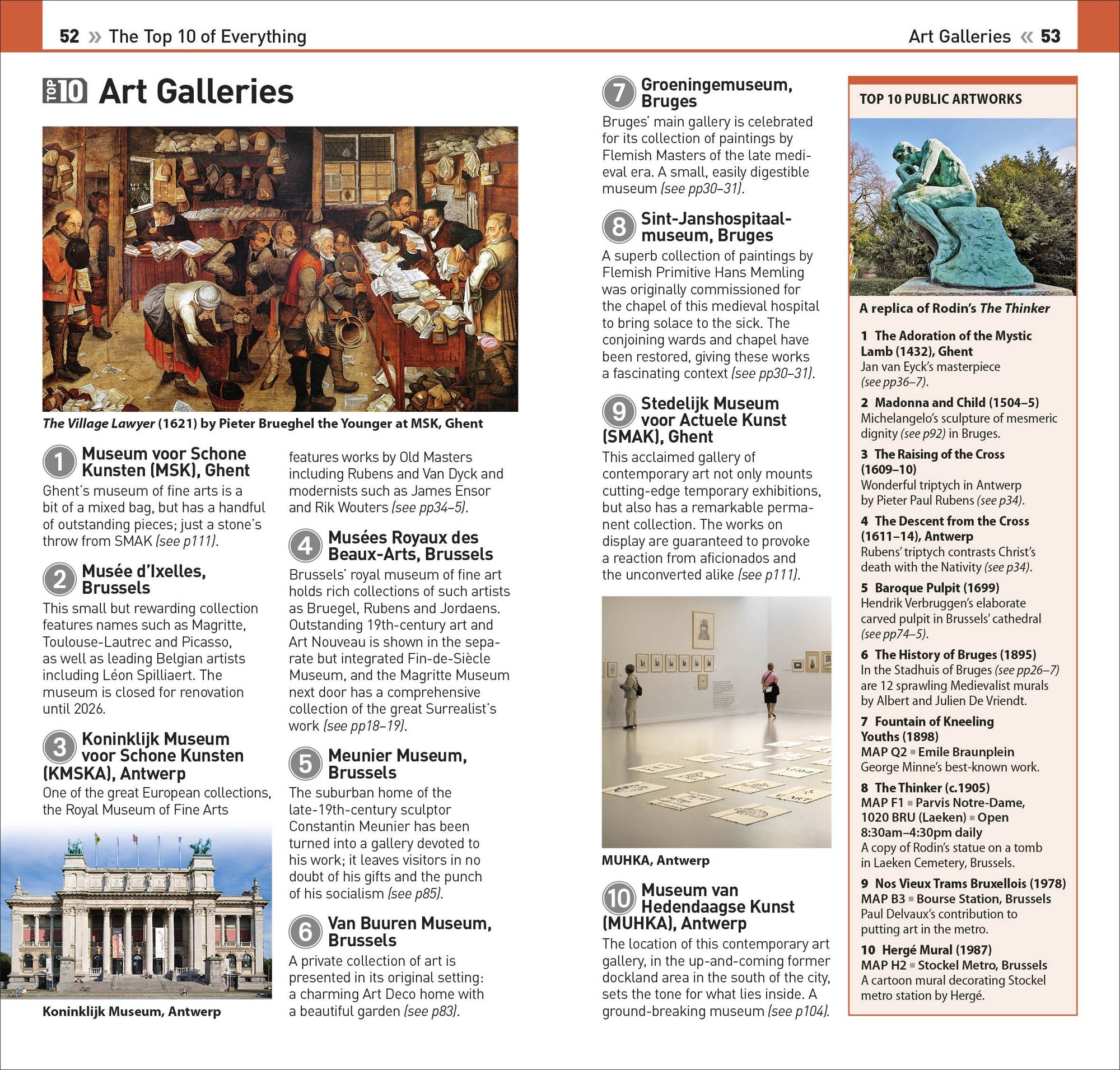 DK Top 10 Brussels, Bruges, Antwerp and Ghent: Top 10 lists for your perfect trip, plus an all-weather folded map