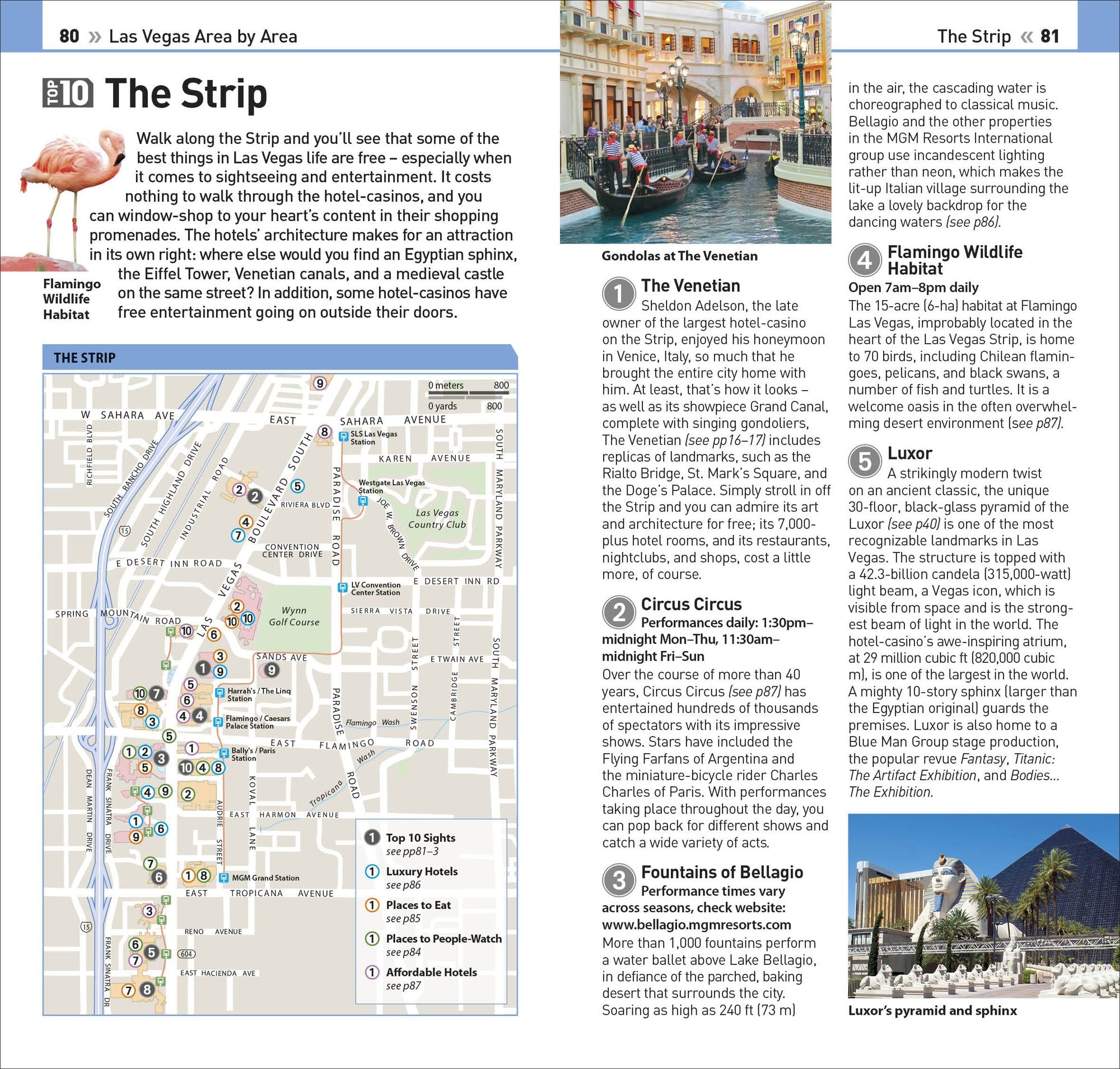 DK Top 10 Las Vegas: Top 10 lists for your perfect trip, plus an all-weather folded map