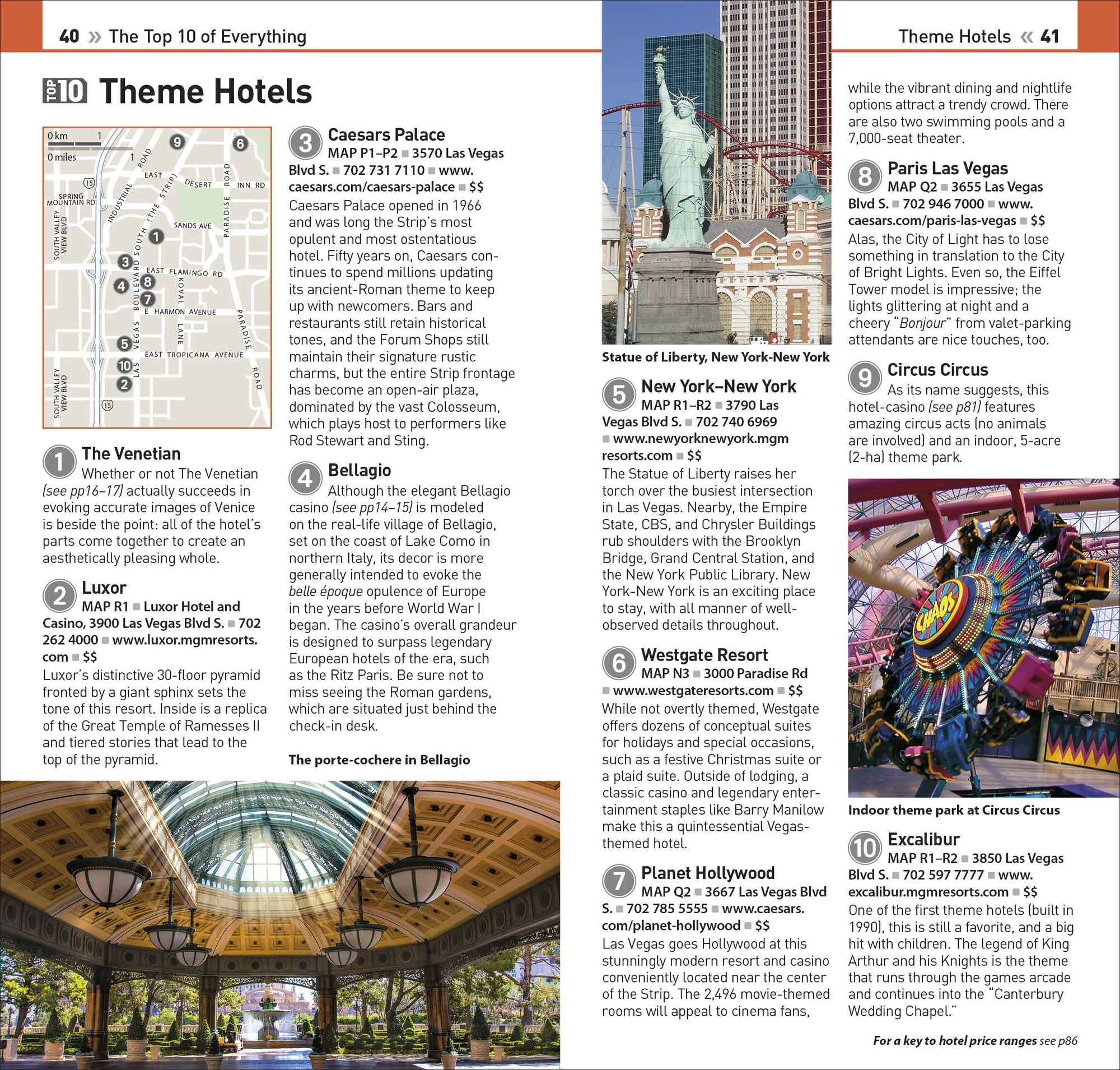 DK Top 10 Las Vegas: Top 10 lists for your perfect trip, plus an all-weather folded map