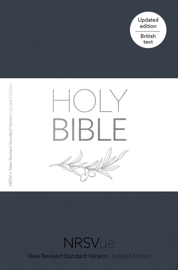 NRSVue Holy Bible, Navy Flexiback, Debossed Detail, Silver Ribbon Marker, British Text, NRSVue New Revised Standard Version Updated Edition, Flexiback, Personal size: British Text in Soft-tone Flexiback Binding