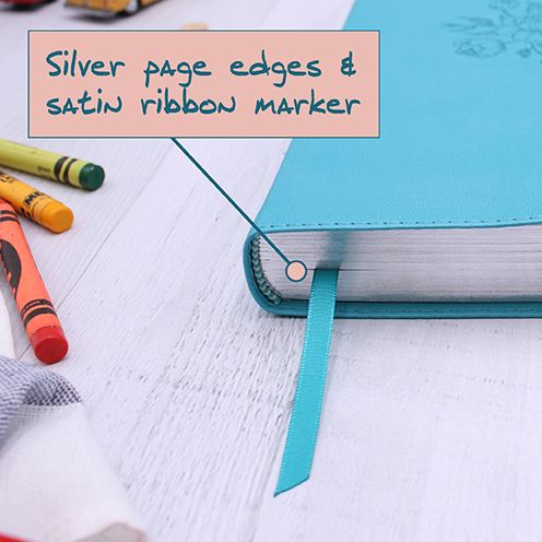 NIV, The Busy Mom's Bible, Leathersoft, Teal, Red Letter, Comfort Print: Daily Inspiration Even If You Only Have One Minute