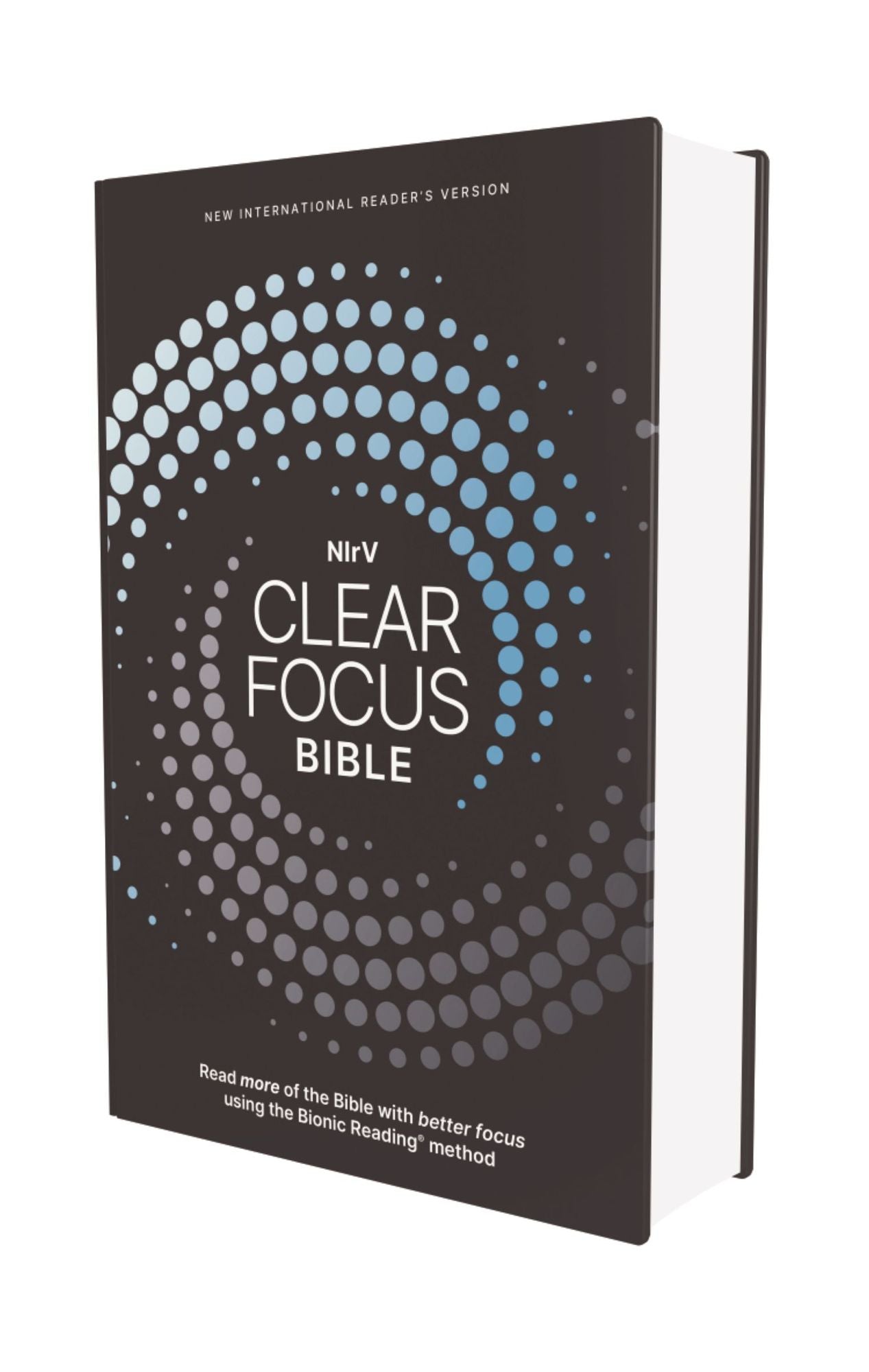 NIrV, Clear Focus Bible, Hardcover, Charcoal/Blue: Read more of the Bible with better focus using the Bionic Reading Method