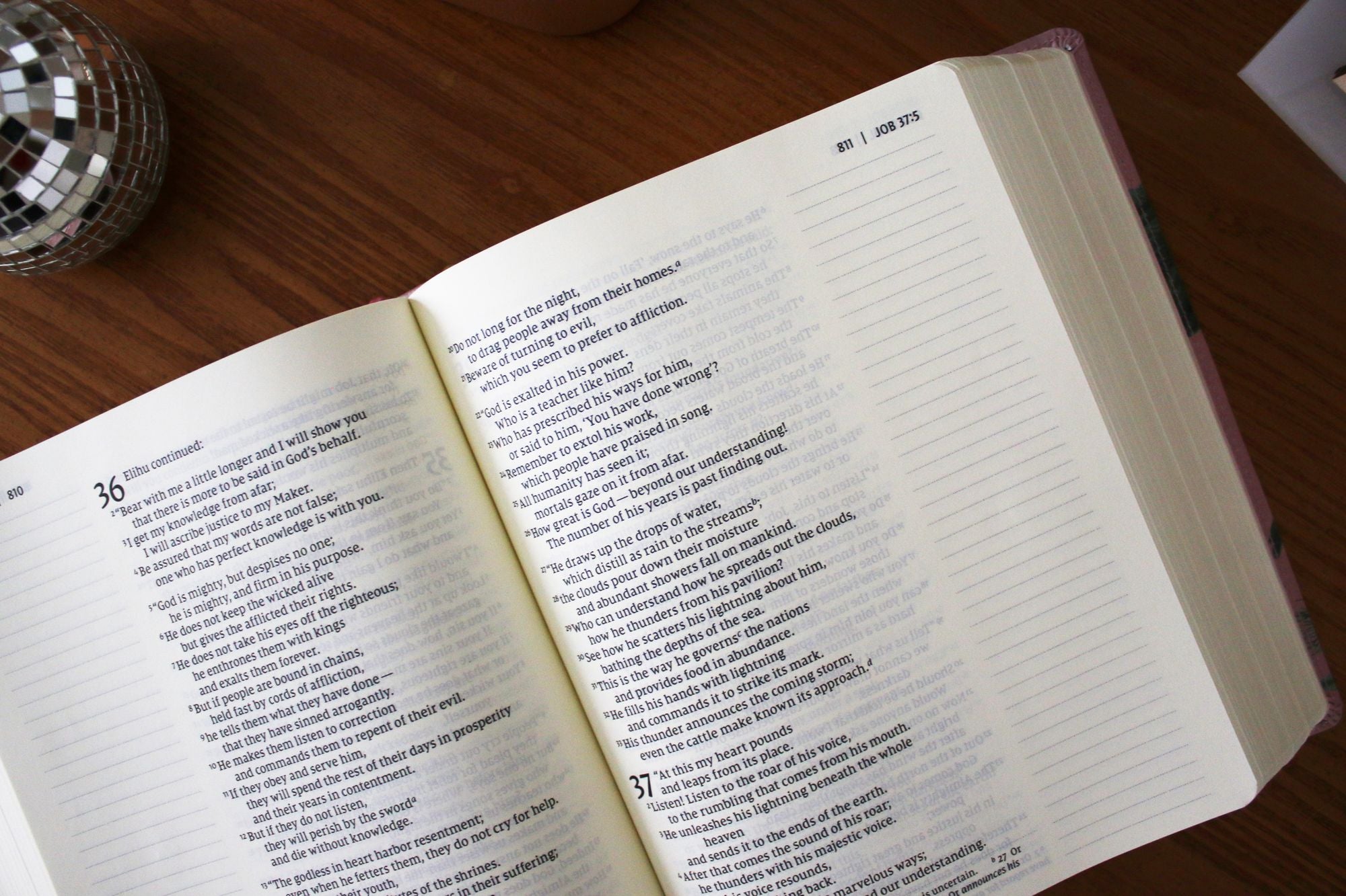 NIV, Artisan Collection Bible, Large Print, Leathersoft, Blush Floral, Red Letter, Comfort Print
