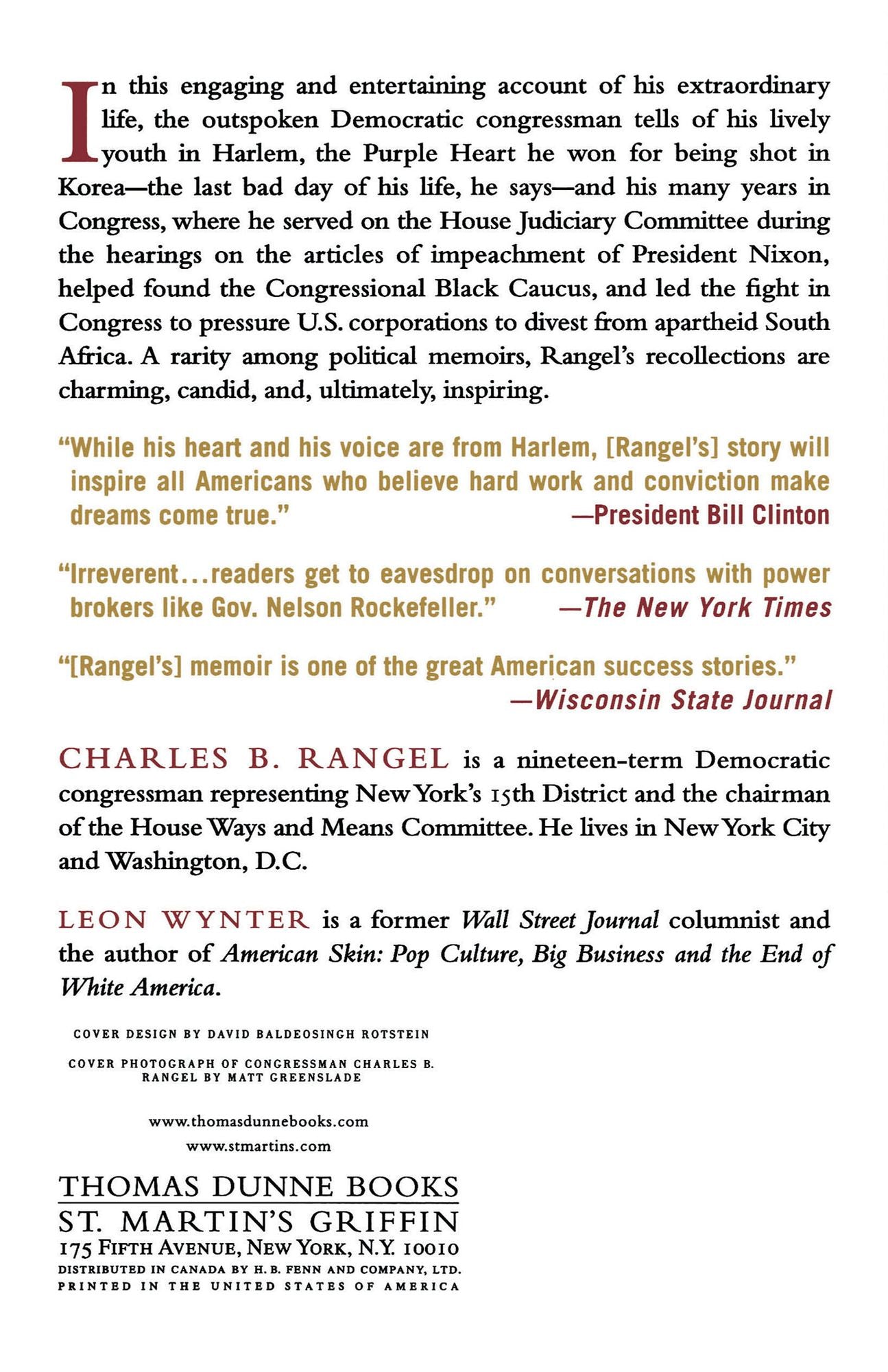 And I Haven't Had a Bad Day Since: From the Streets of Harlem to the Halls of Congress