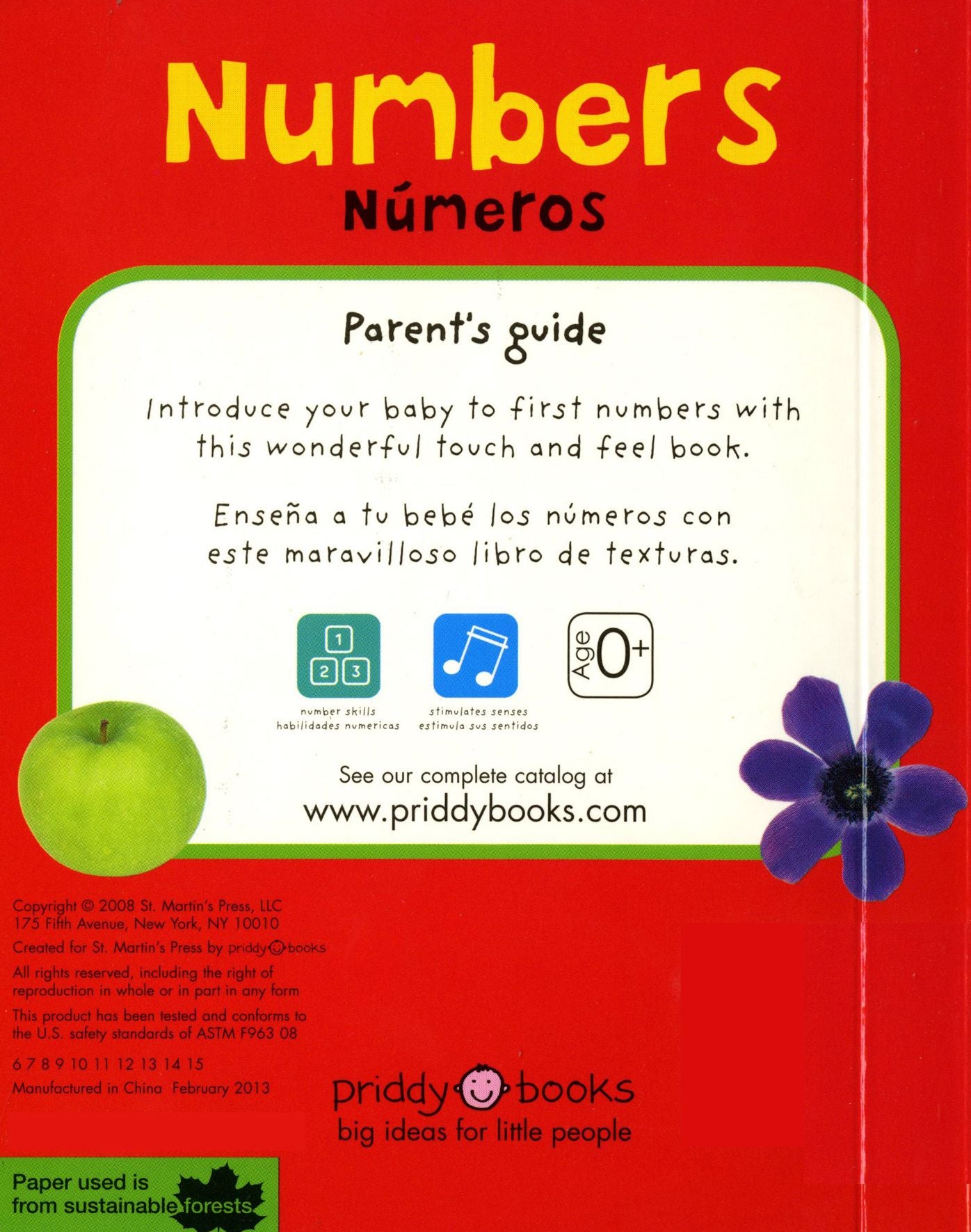 Numbers / Números Bilingual (Bright Baby Touch and Feel): English-Spanish Bilingual