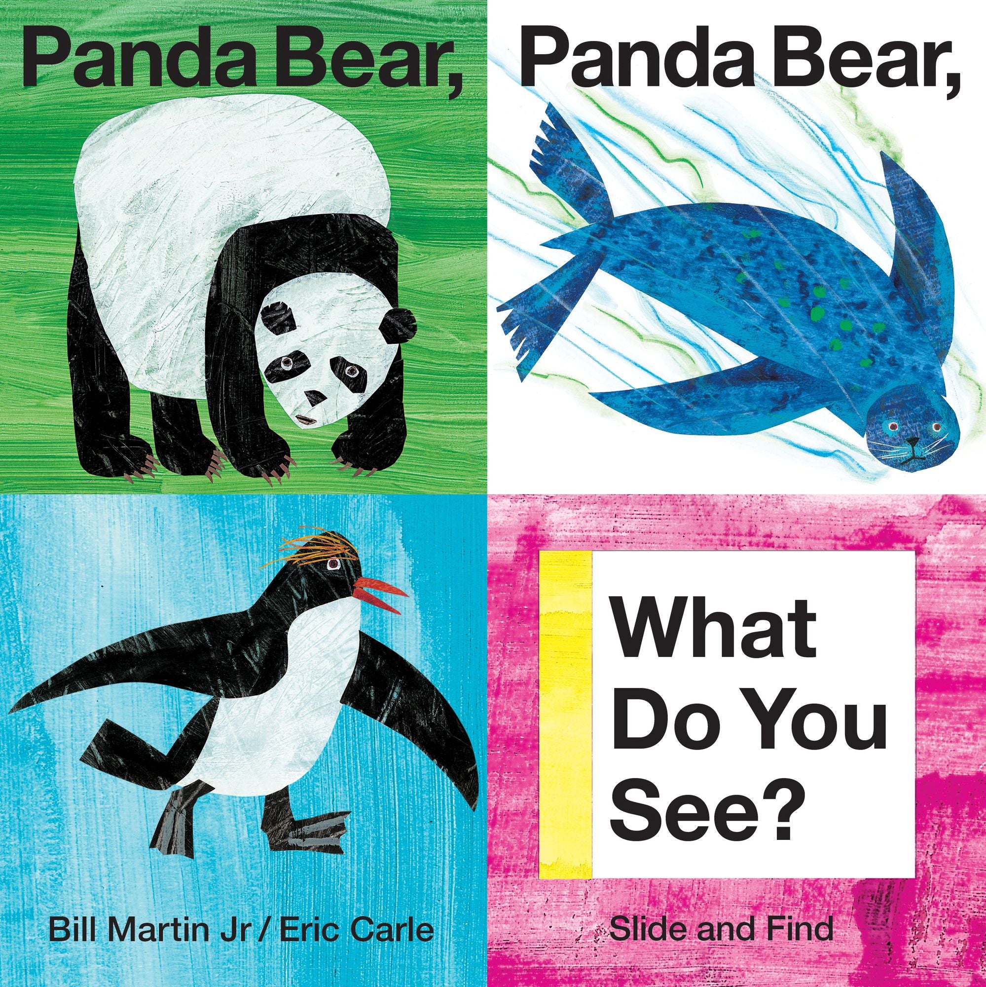 Panda Bear, Panda Bear, What Do You See? Slide and Find (Brown Bear and Friends): An interactive board book edition of the classic Eric Carle picture book