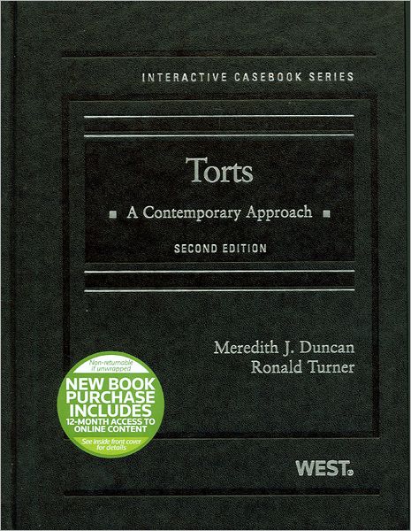 Torts:A Contemporary Approach