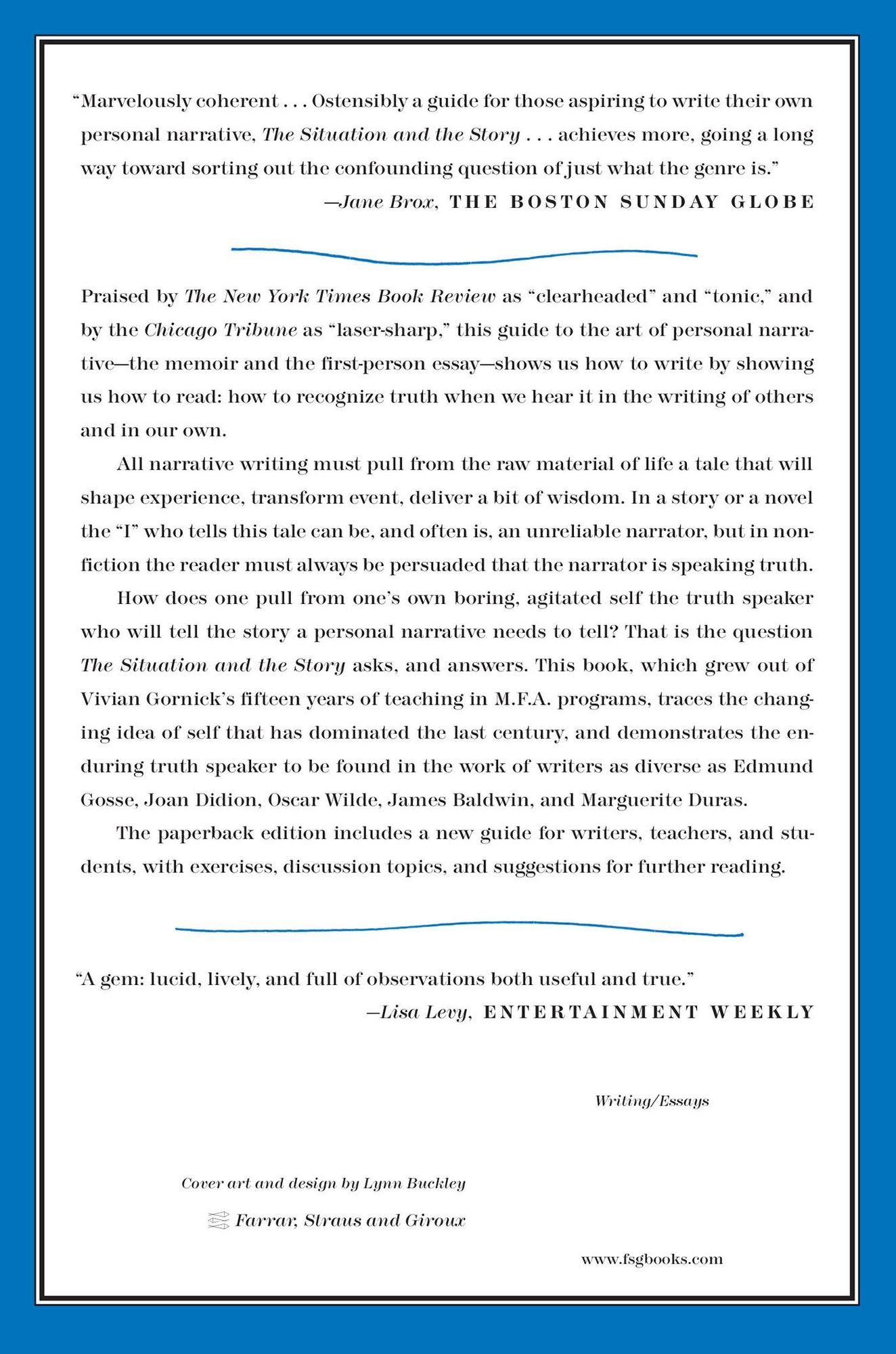 The Situation and the Story: The Art of Personal Narrative