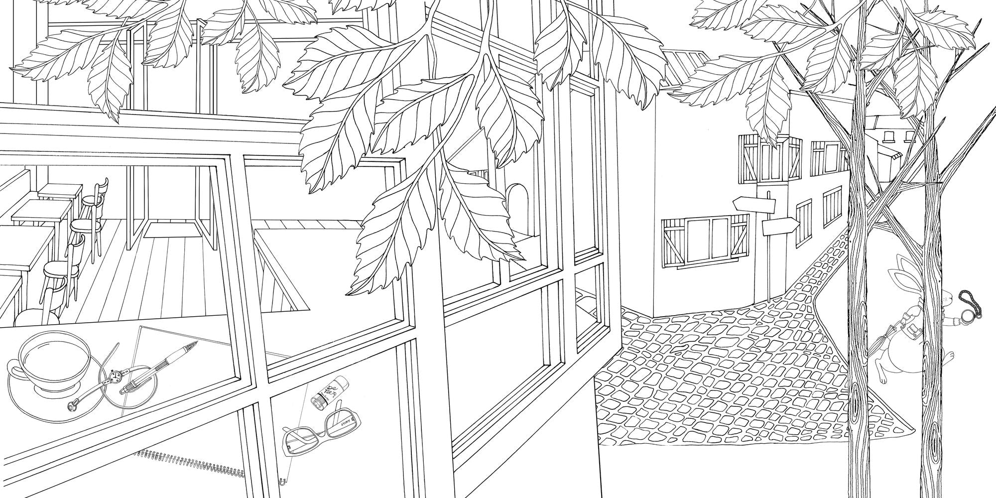 Wonderland: A Coloring Book Inspired by Alice's Adventures