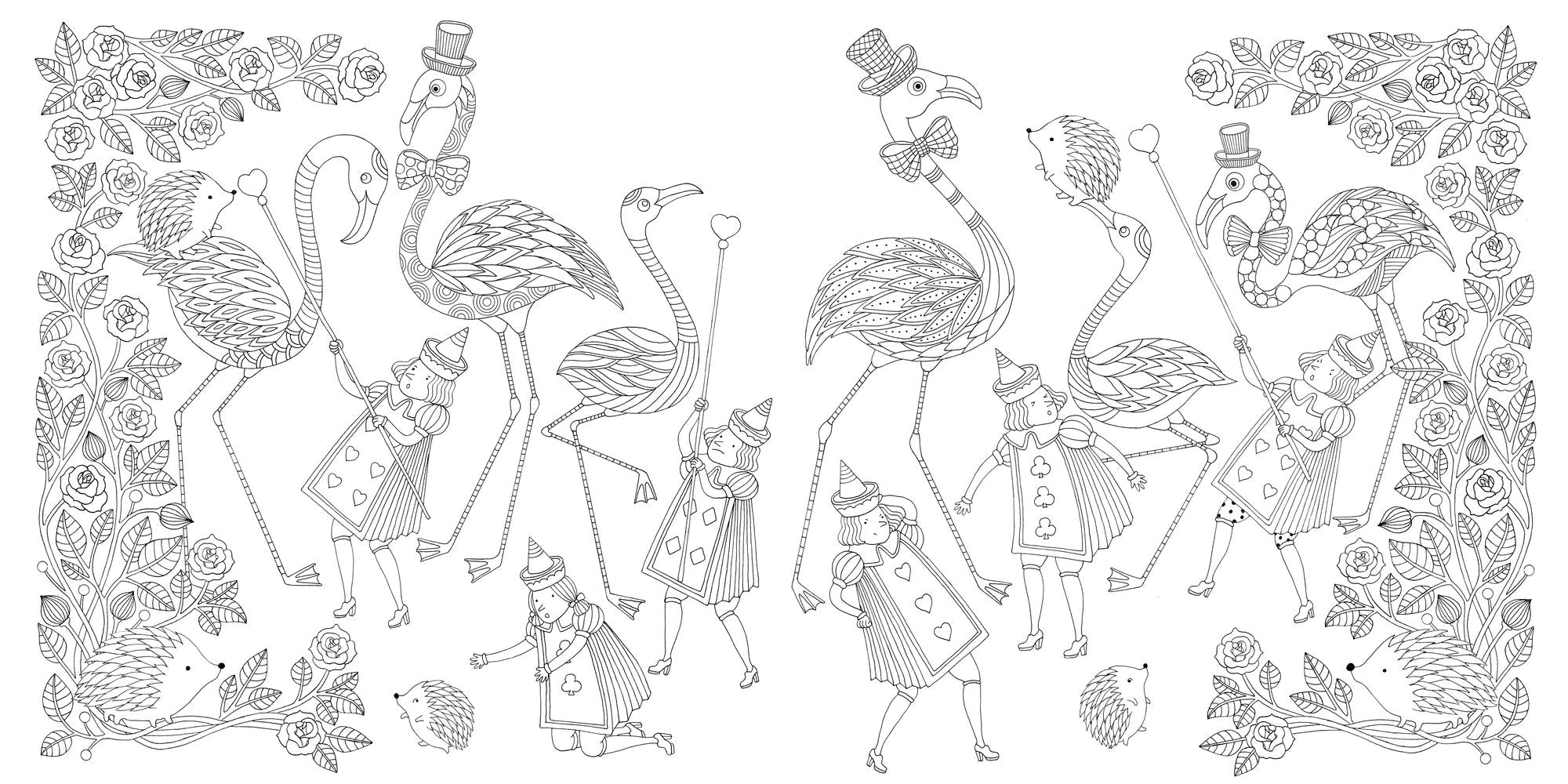 Wonderland: A Coloring Book Inspired by Alice's Adventures