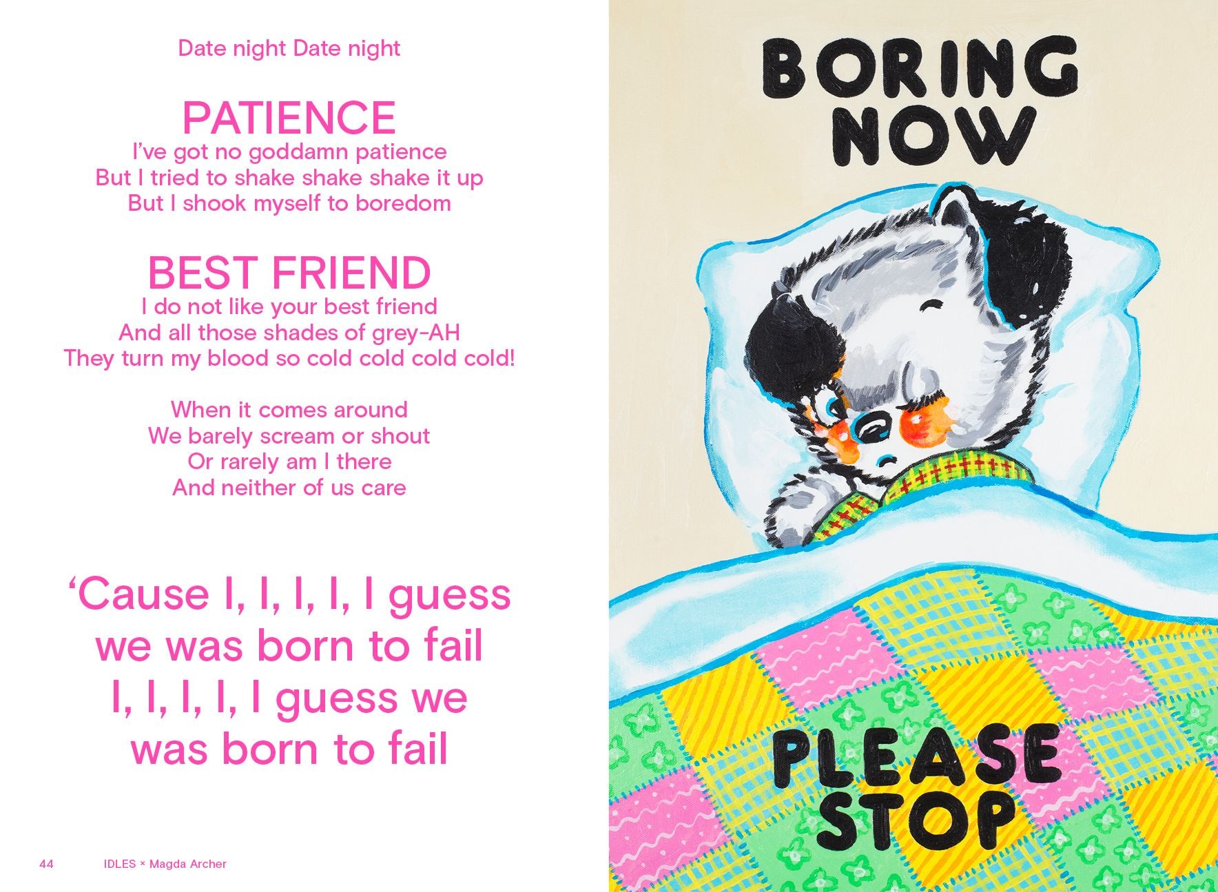 IDLES x Magda Archer Brutalism: Illustrated Lyrics