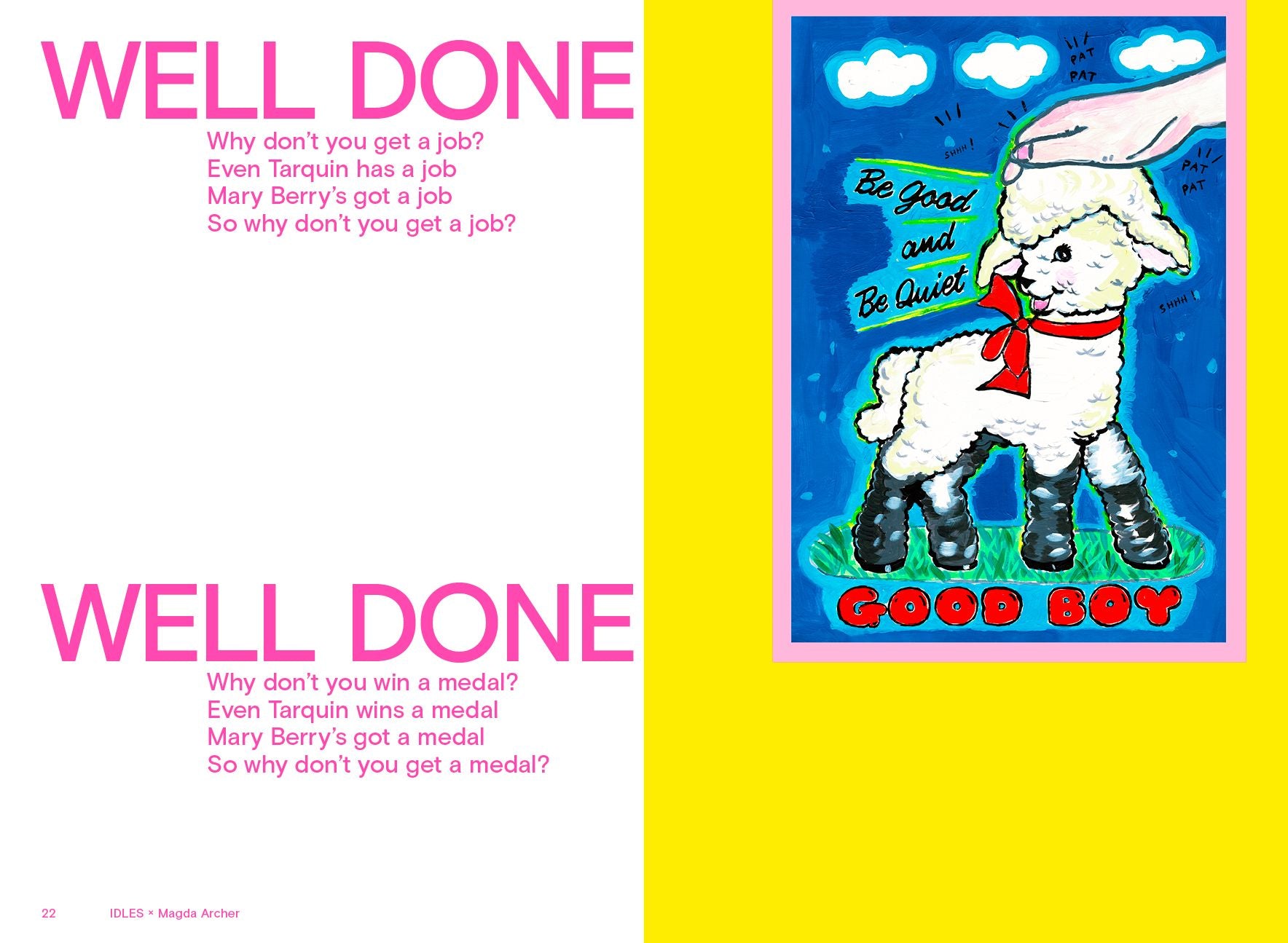 IDLES x Magda Archer Brutalism: Illustrated Lyrics