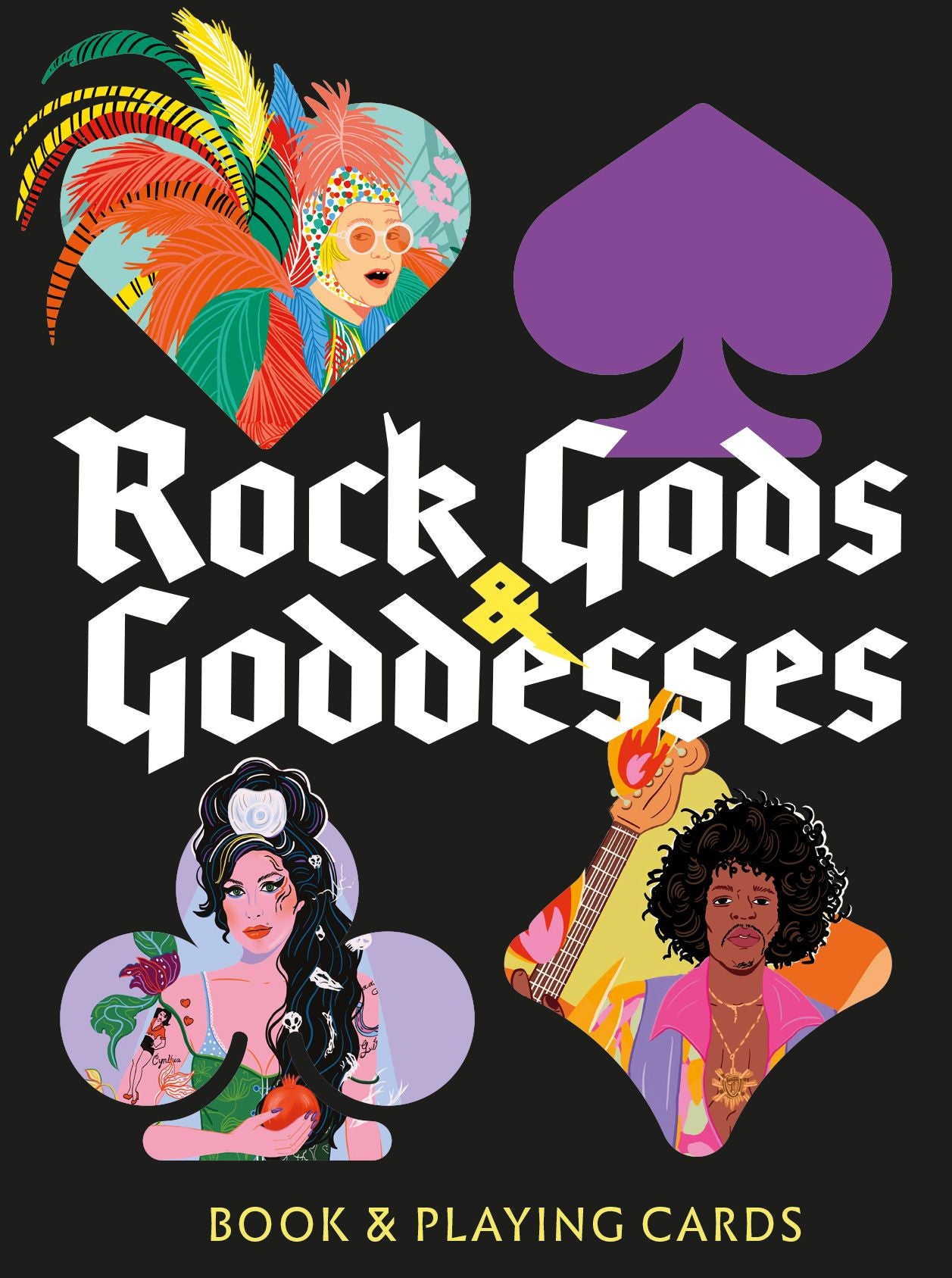 Rock Gods and Goddesses: Book and Playing Cards