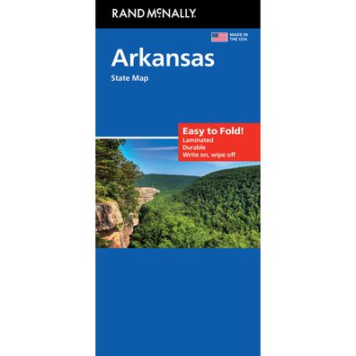 Arkansas Easy to Fold State Map