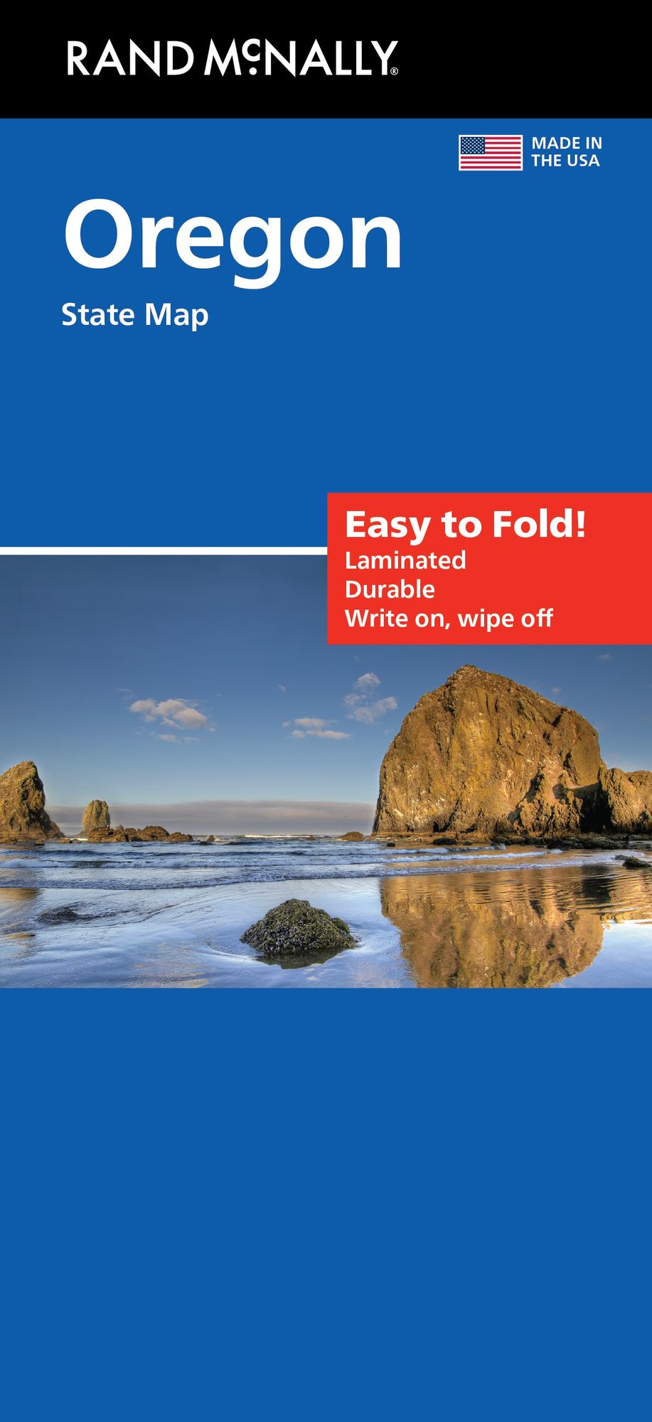 Oregon Easy to Fold State Map