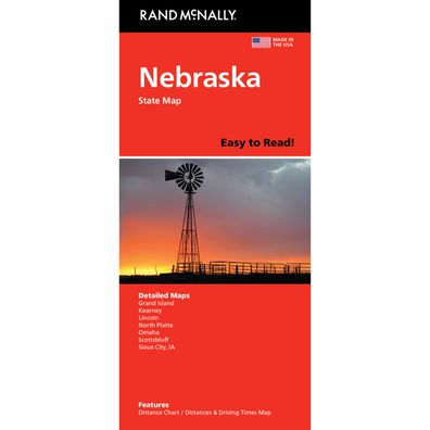 Nebraska Easy to Read State Map