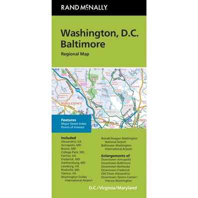 Washington DC/Baltimore MD Regional Map