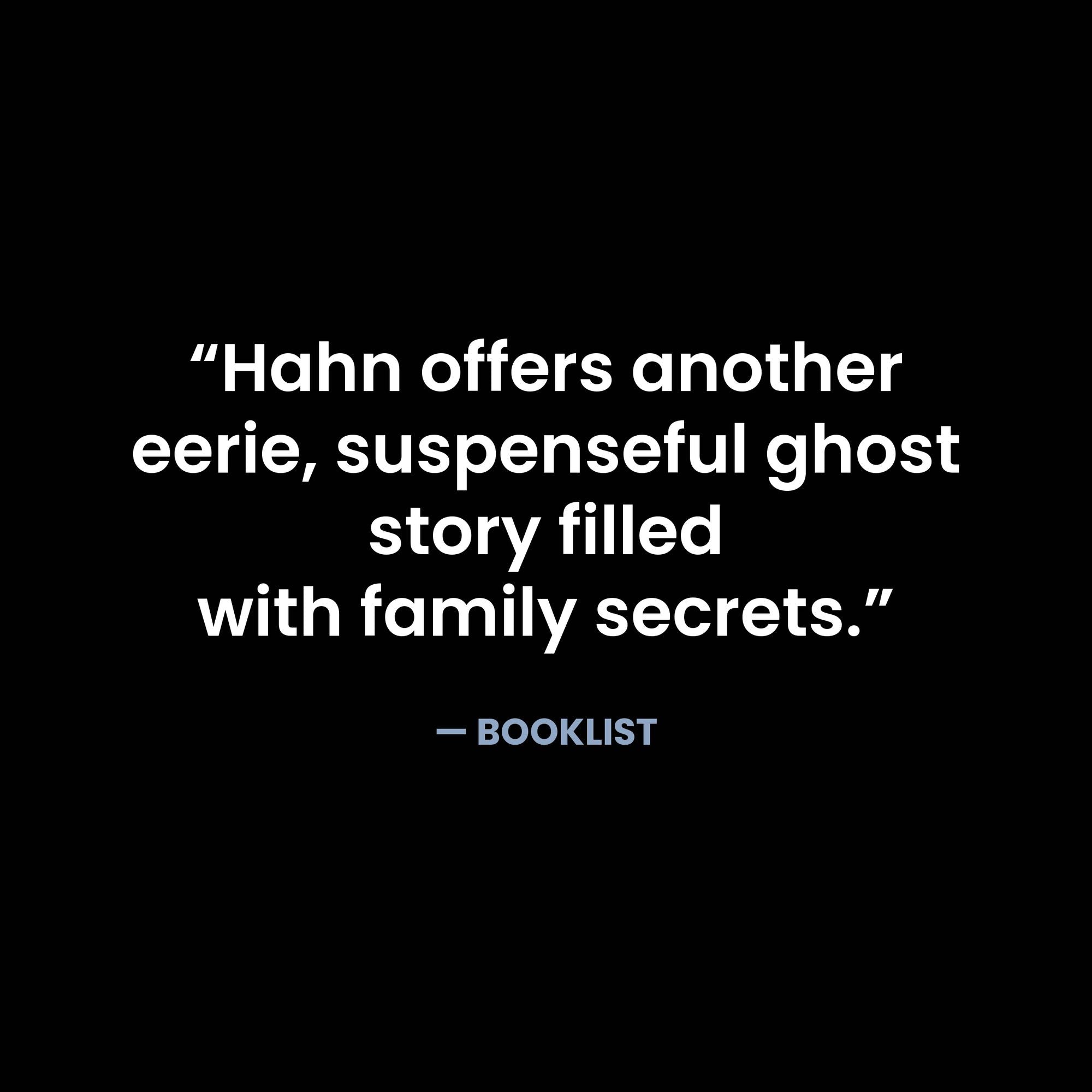 Deep and Dark and Dangerous: A Ghost Story